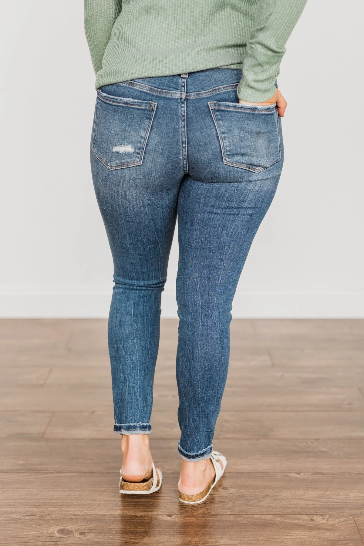 Vervet Mid-Rise Skinny Jeans- Karina Wash - Image 11