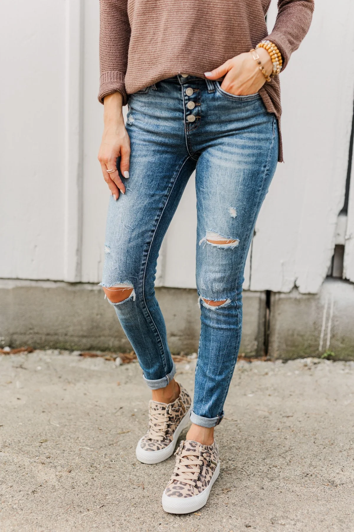 Vervet Mid-Rise Skinny Jeans- Karina Wash - Image 4