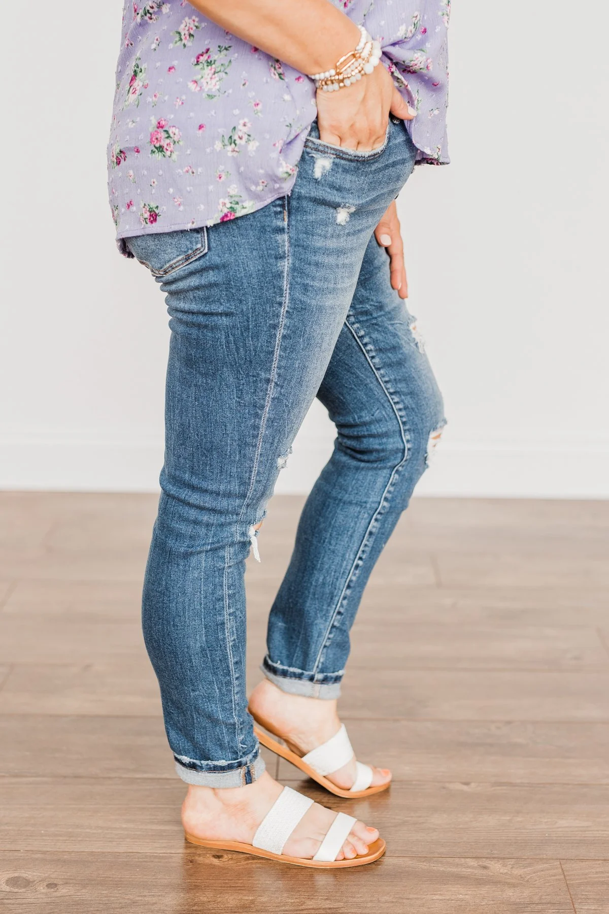 Vervet Mid-Rise Skinny Jeans- Karina Wash - Image 9
