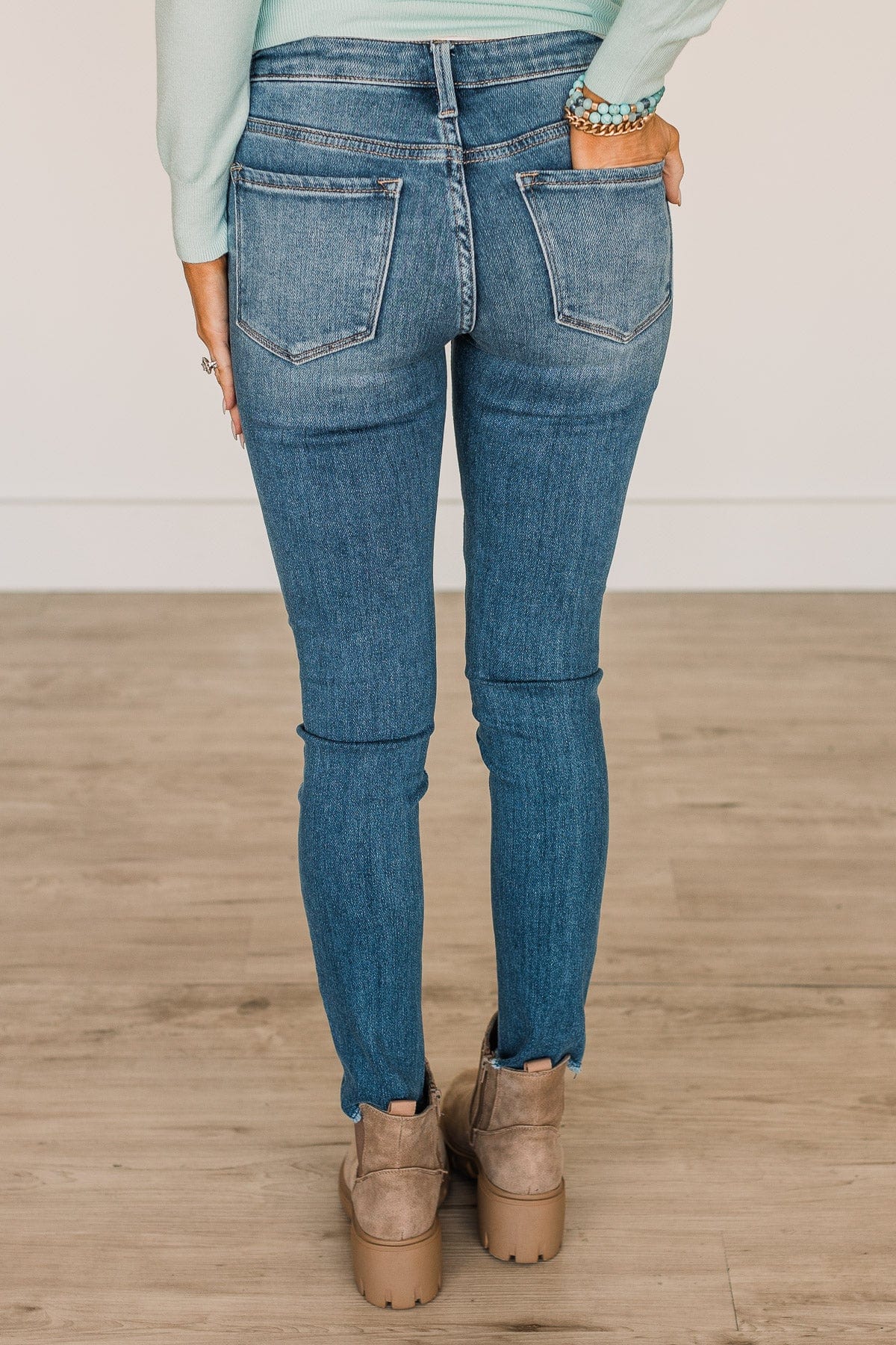 Vervet Mid-Rise Skinny Jeans- Vera Wash - Image 5