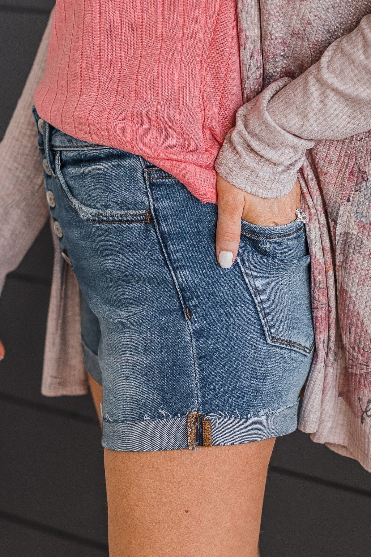 Vervet Mom Shorts- Colette Wash - Image 6
