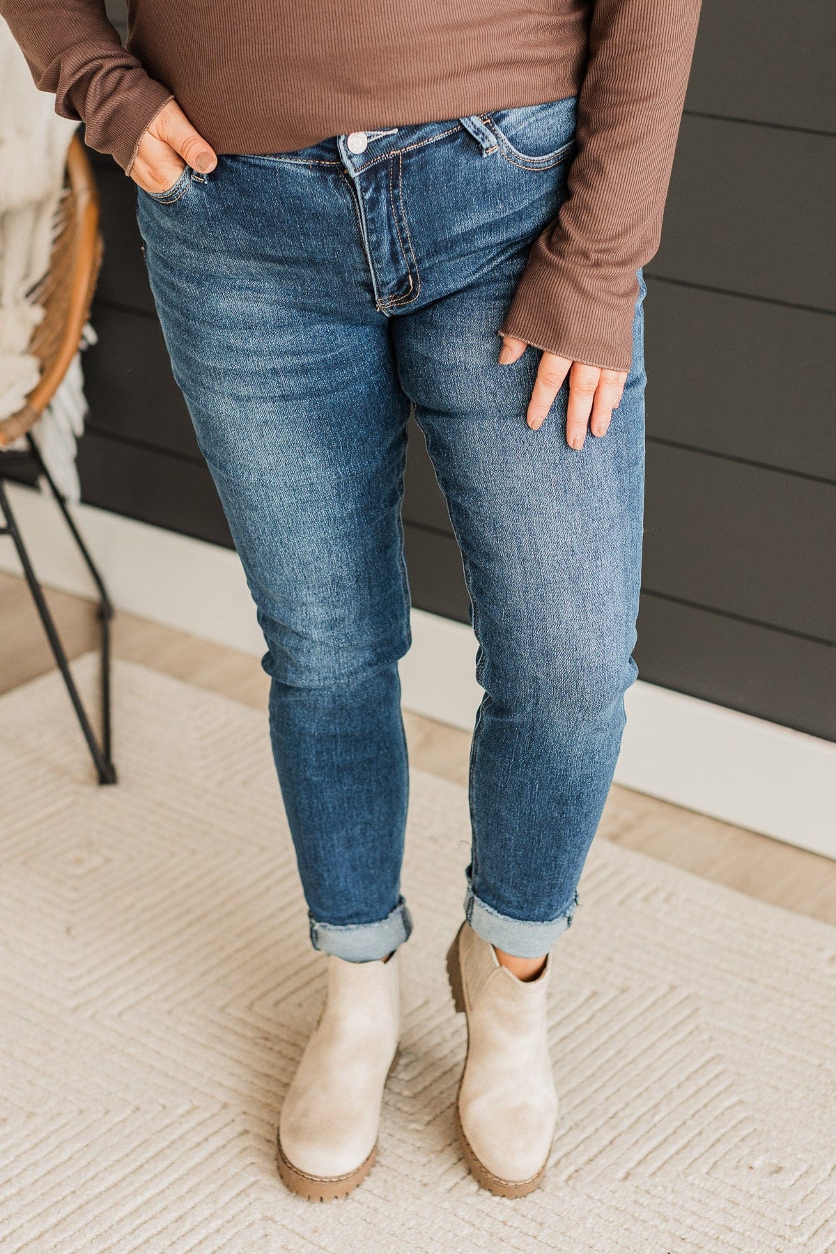 Vervet Skinny Jeans- Flora Wash - Image 3