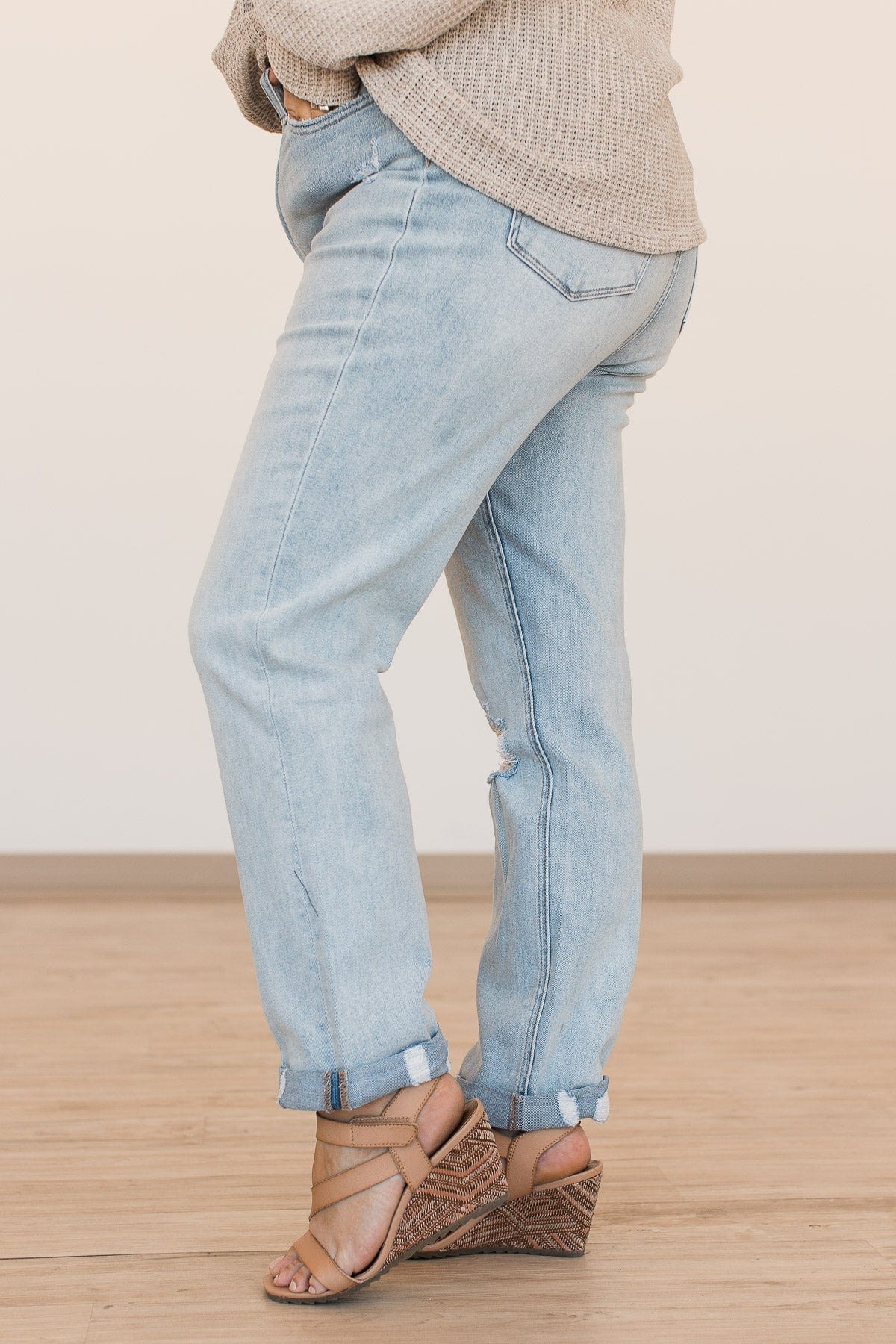 Vervet Slim Straight Jeans- Angela Wash - Image 6