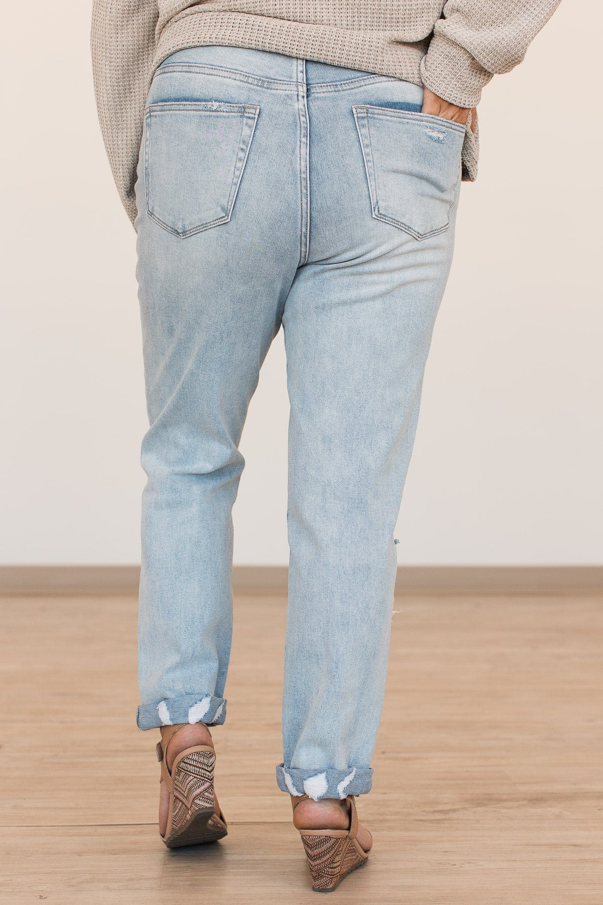 Vervet Slim Straight Jeans- Angela Wash - Image 8