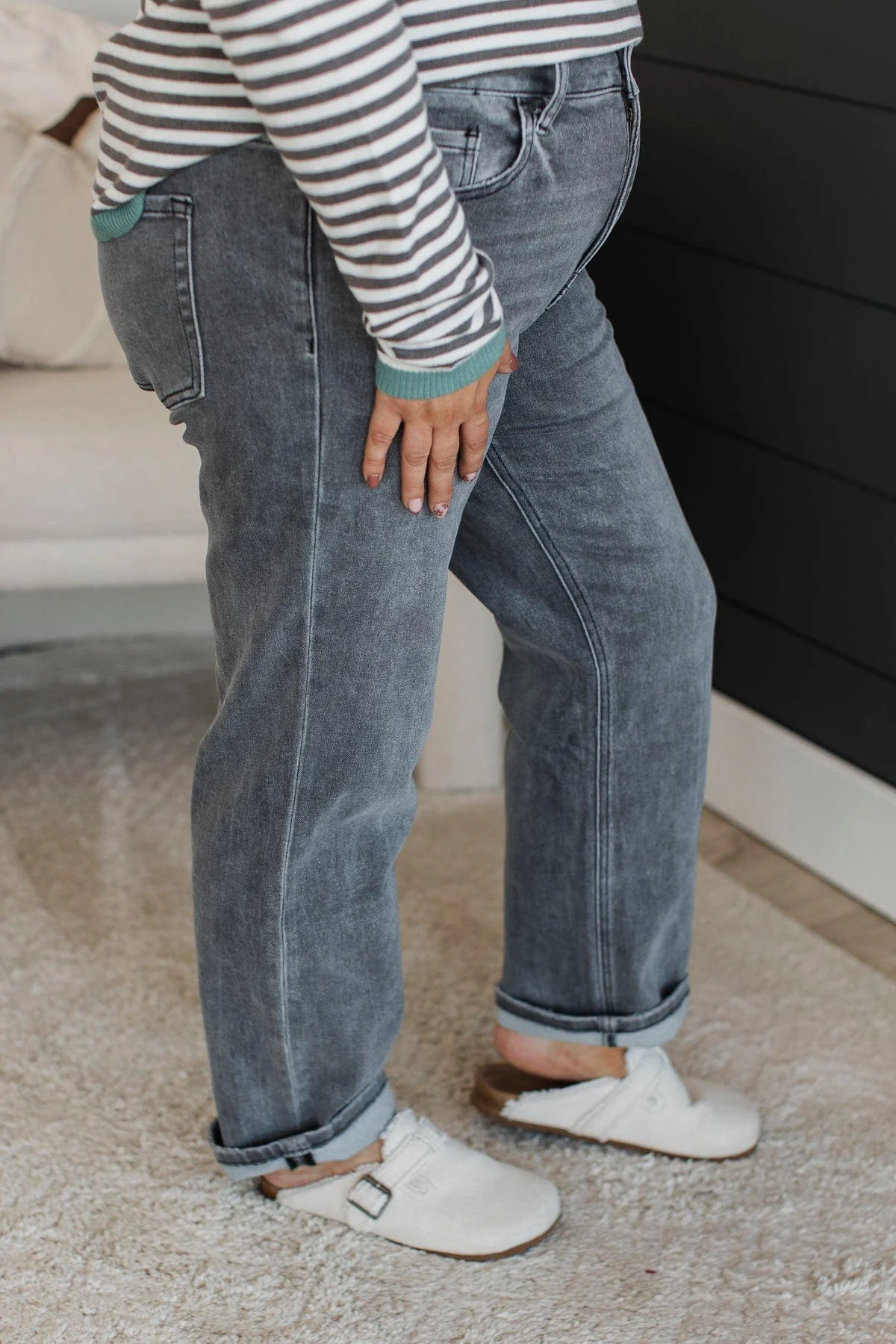 Vervet Slim Straight Jeans- Wilma Wash - Image 6