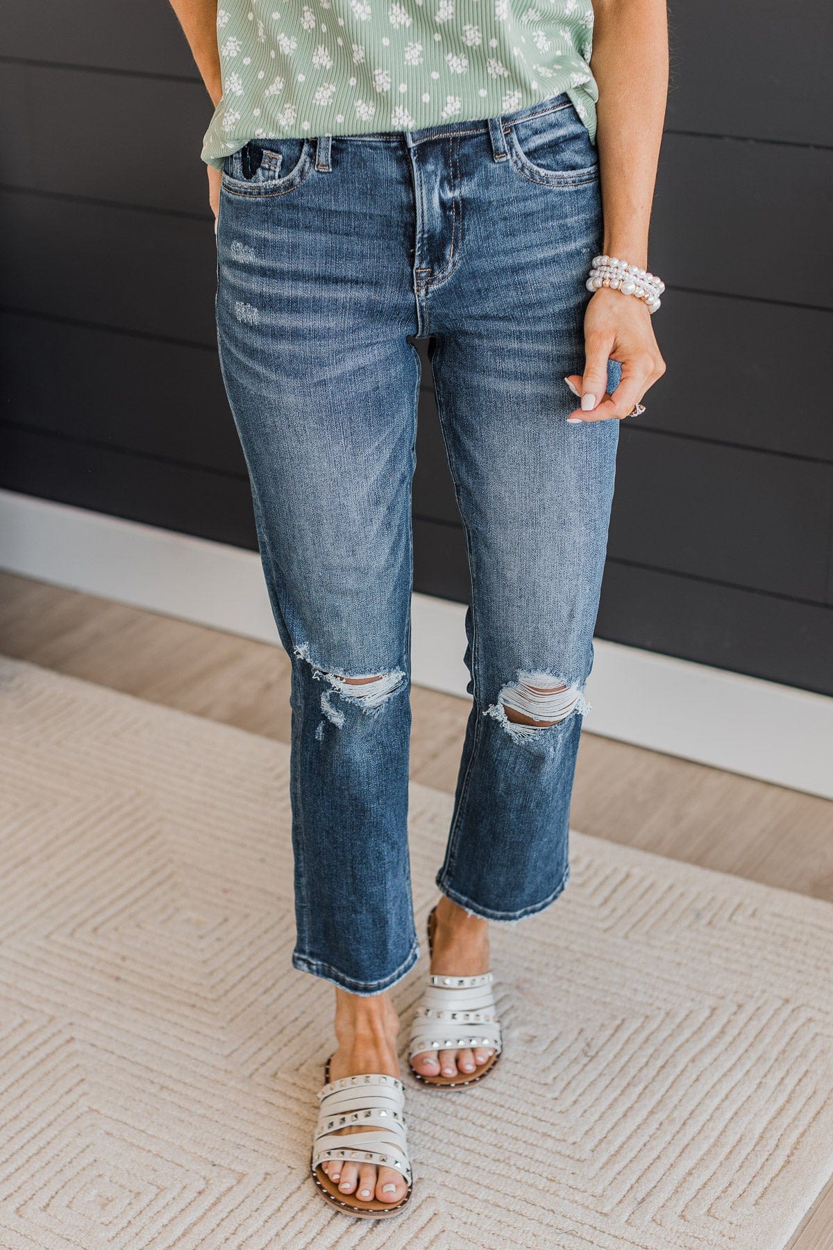 Vervet Straight Leg Jeans- Monroe Wash