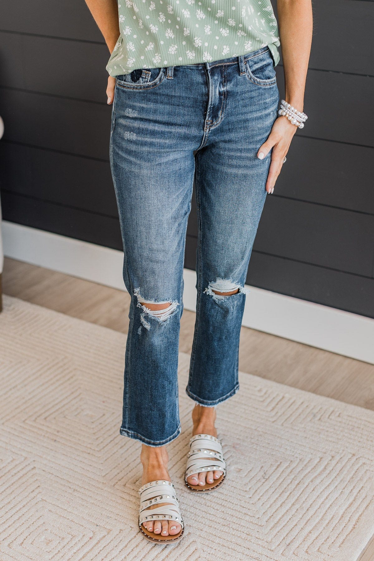 Vervet Straight Leg Jeans- Monroe Wash - Image 3