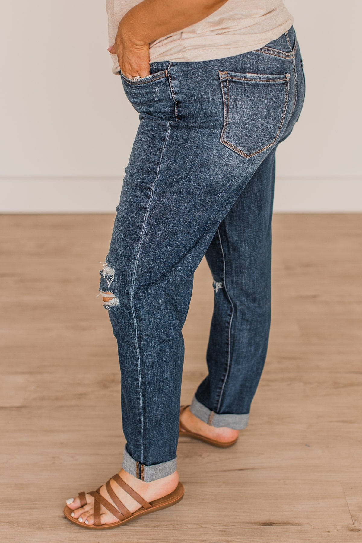 Vervet Stretch Mom Jeans- Amy Wash - Image 6