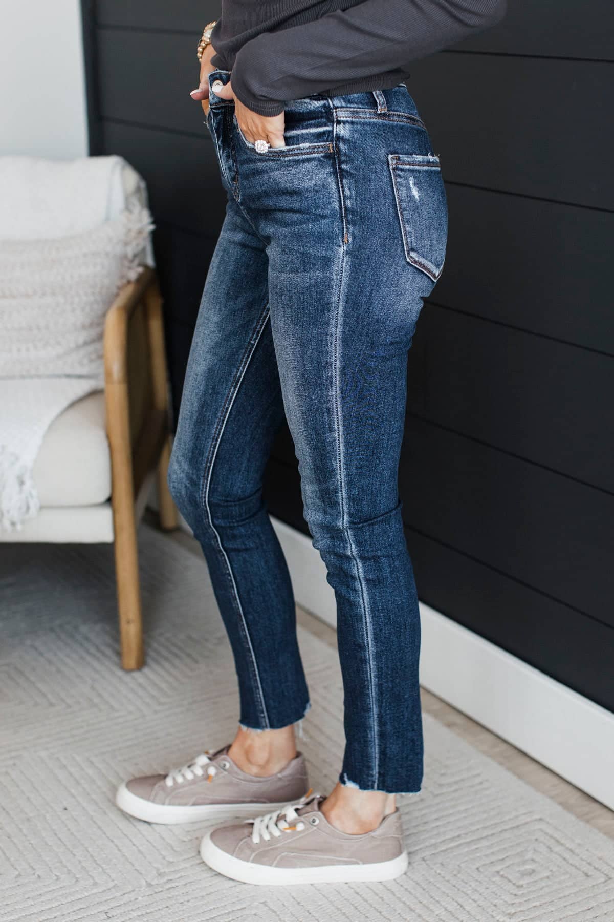 Vervet Tummy Control Skinny Jeans- Joy Wash - Image 5