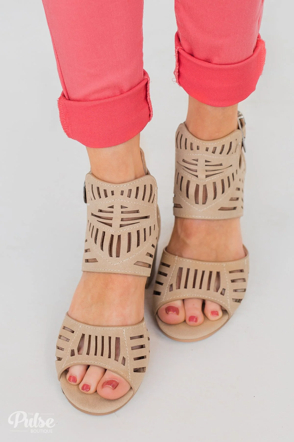 Very G Abby Block Heels- Cream - Image 3