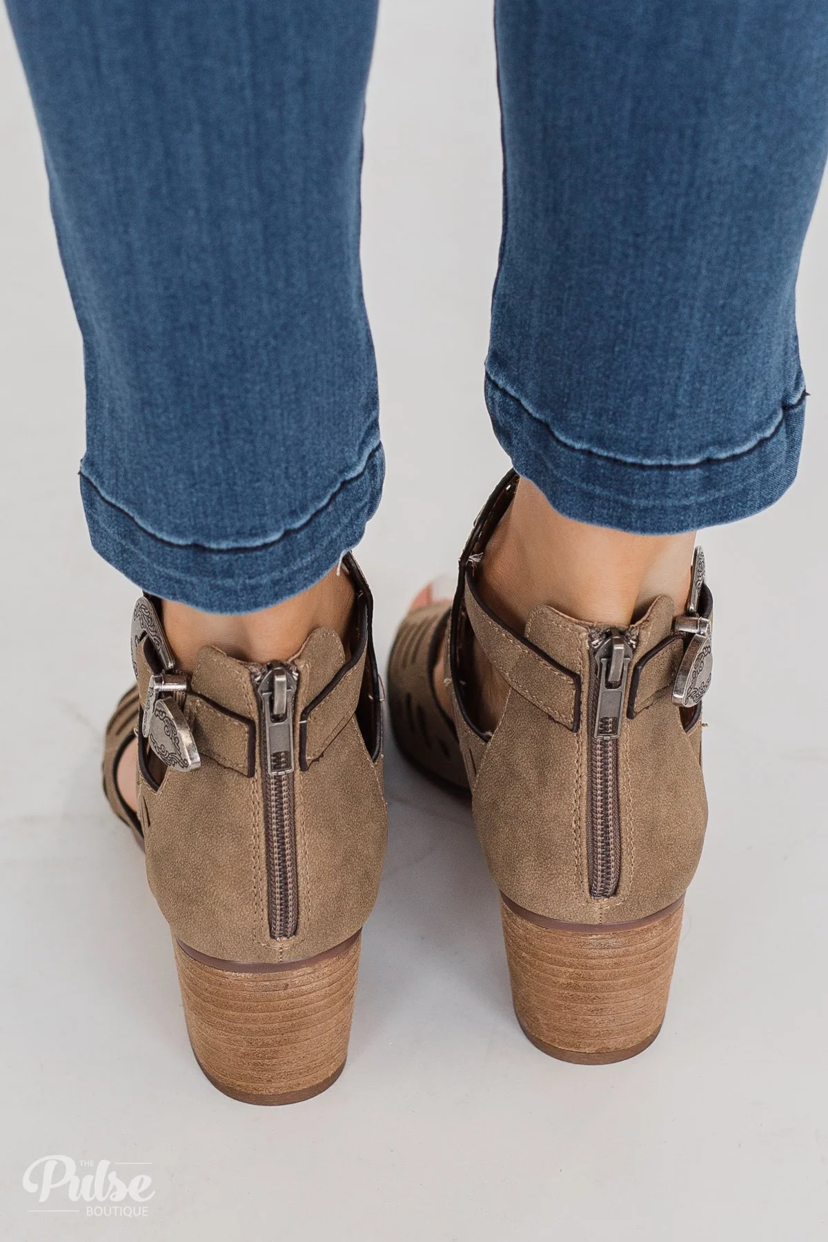 Very G Abby Block Heels- Taupe - Image 12