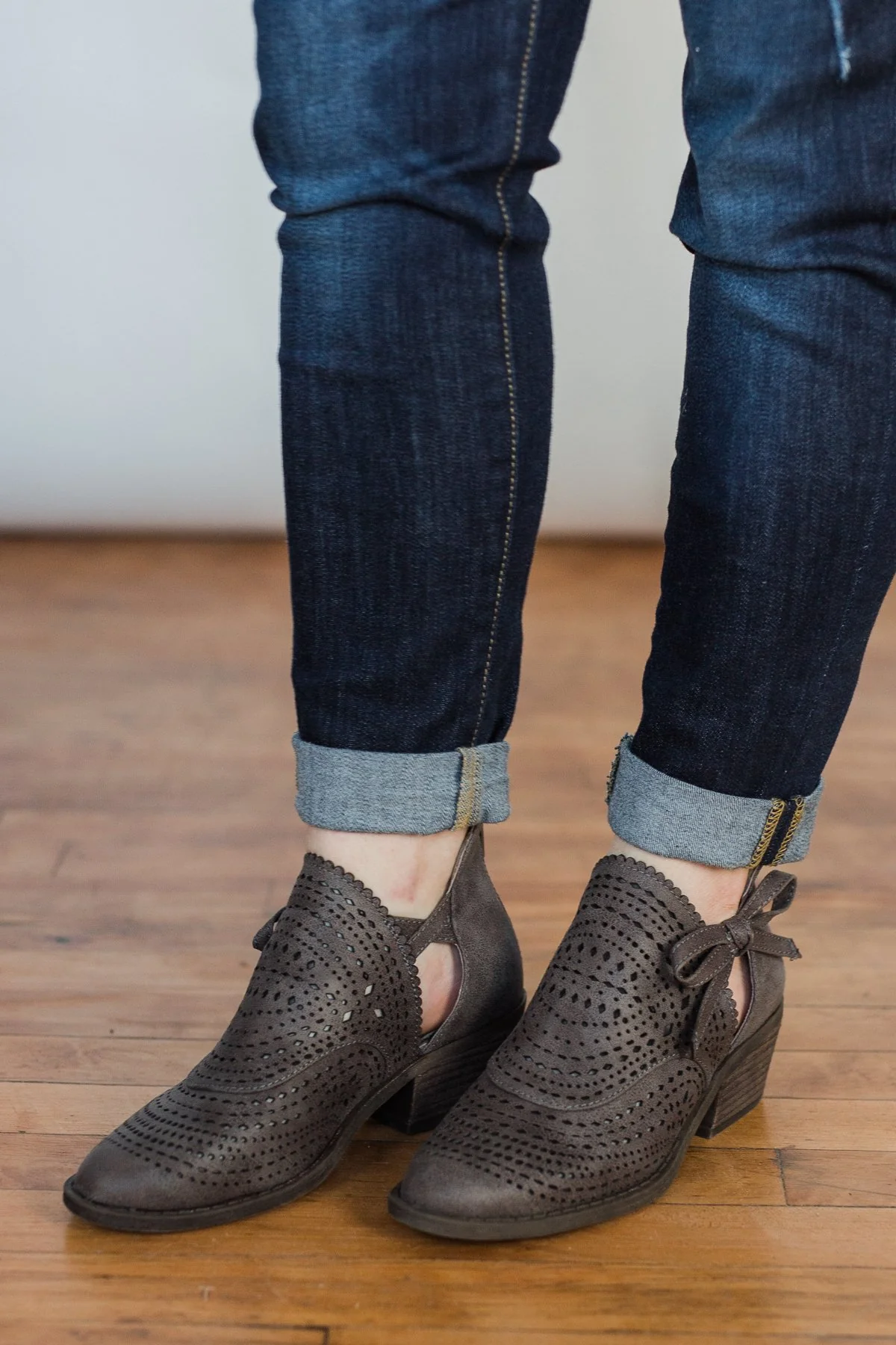 Very G Cici Booties - Taupe - Image 2