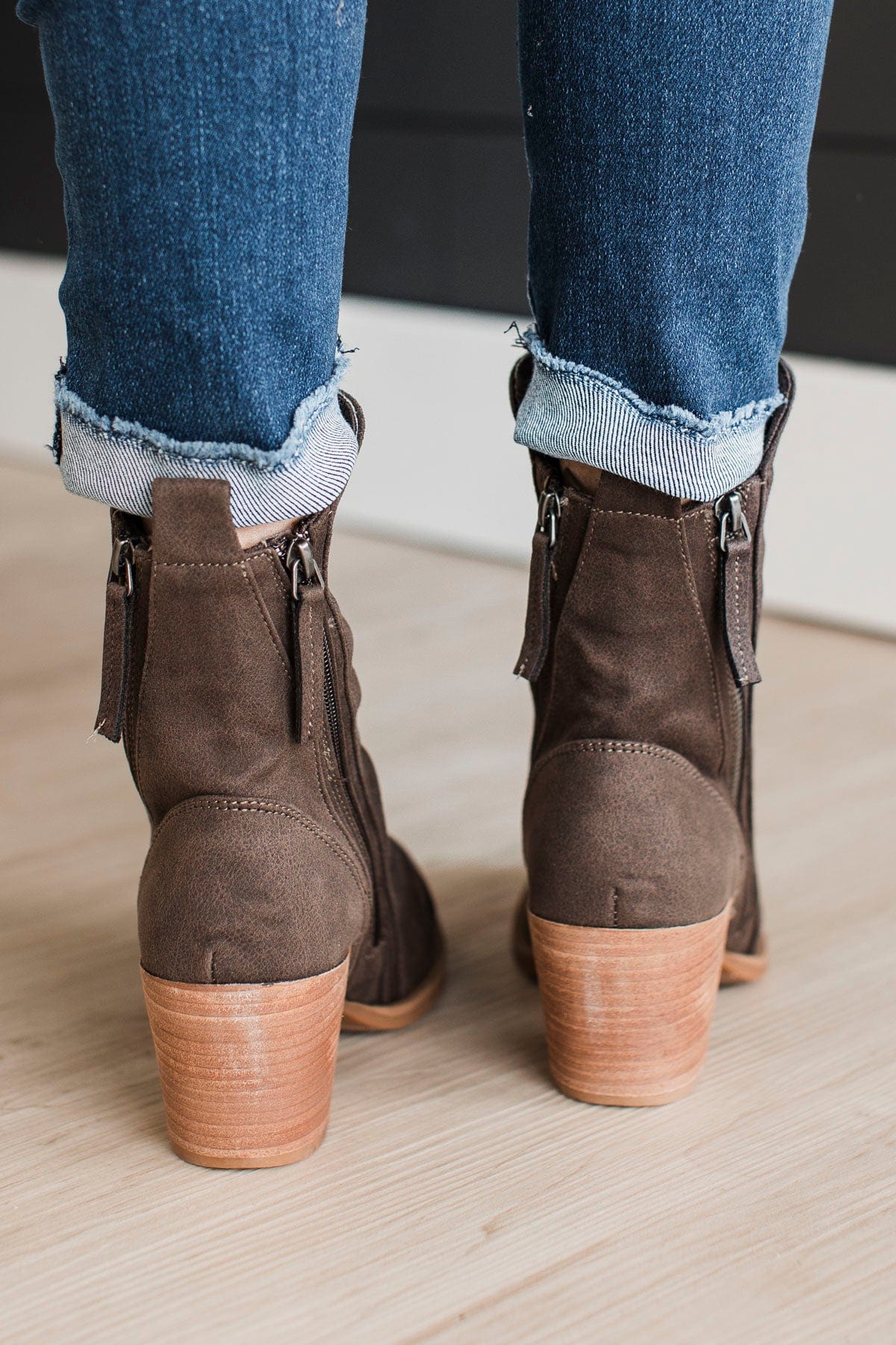 Very G Desiree Booties- Taupe - Image 3