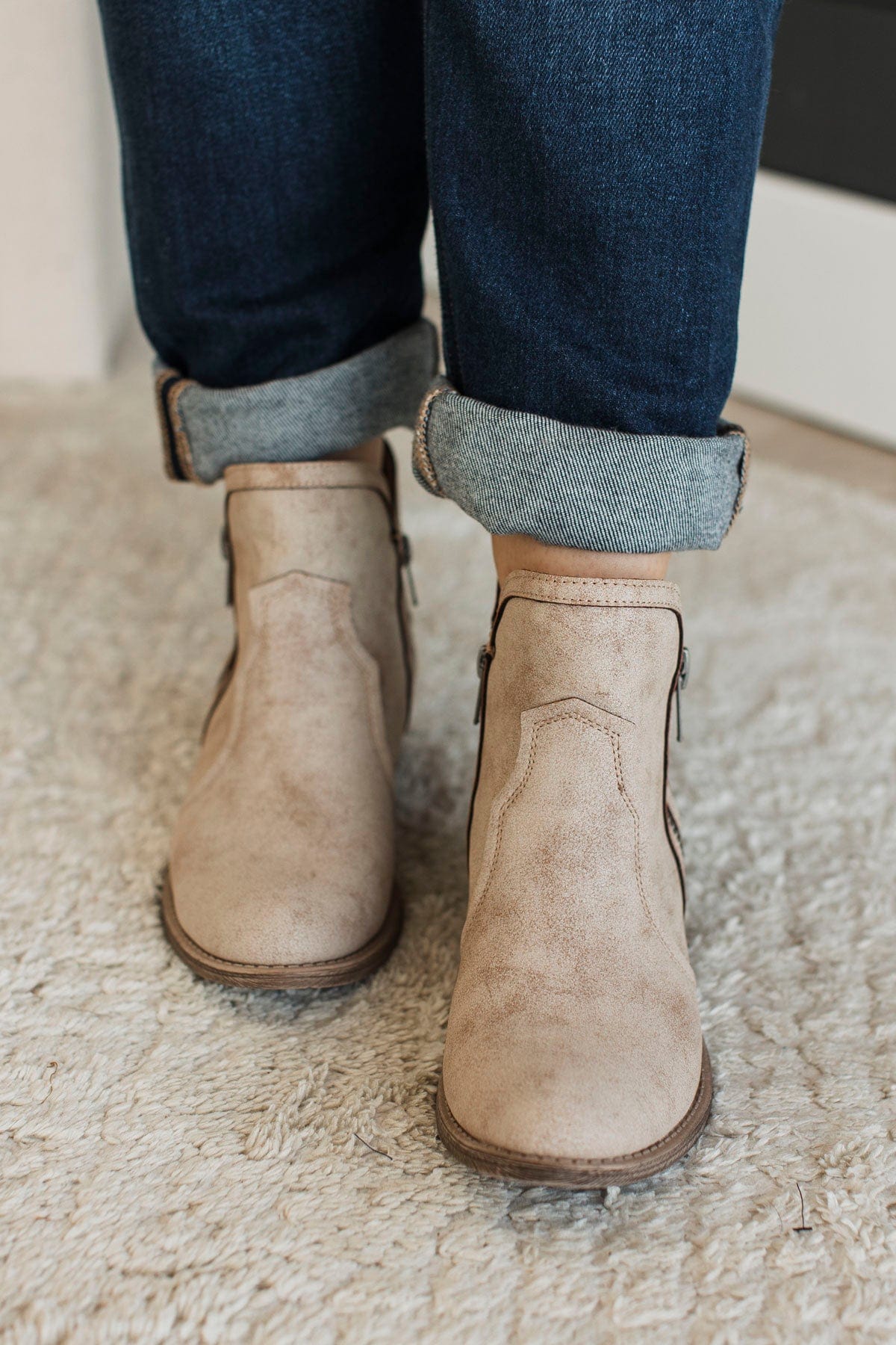 Very G Evie Booties- Nude - Image 2