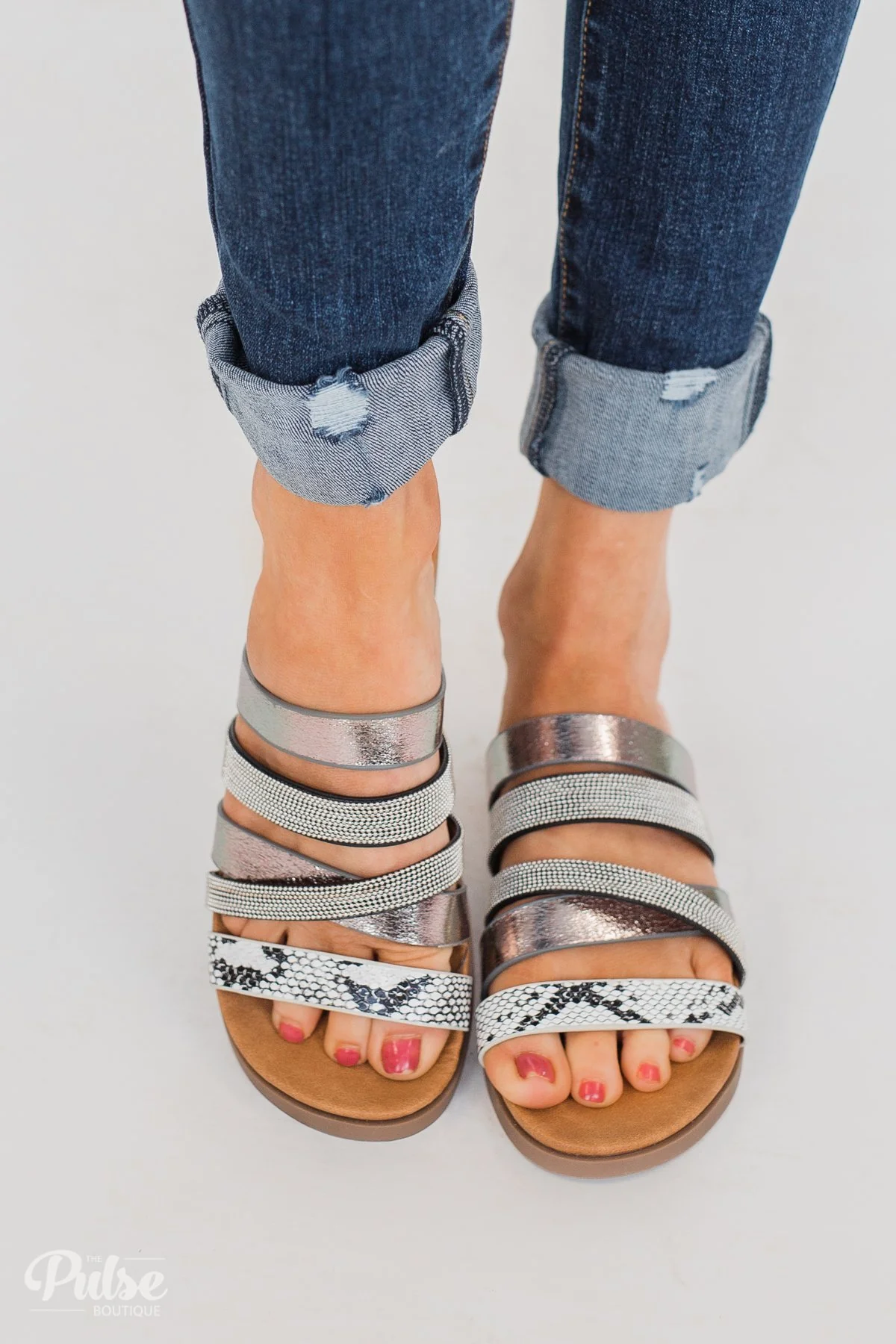 Very G Ginger Sandals- Pewter - Image 2