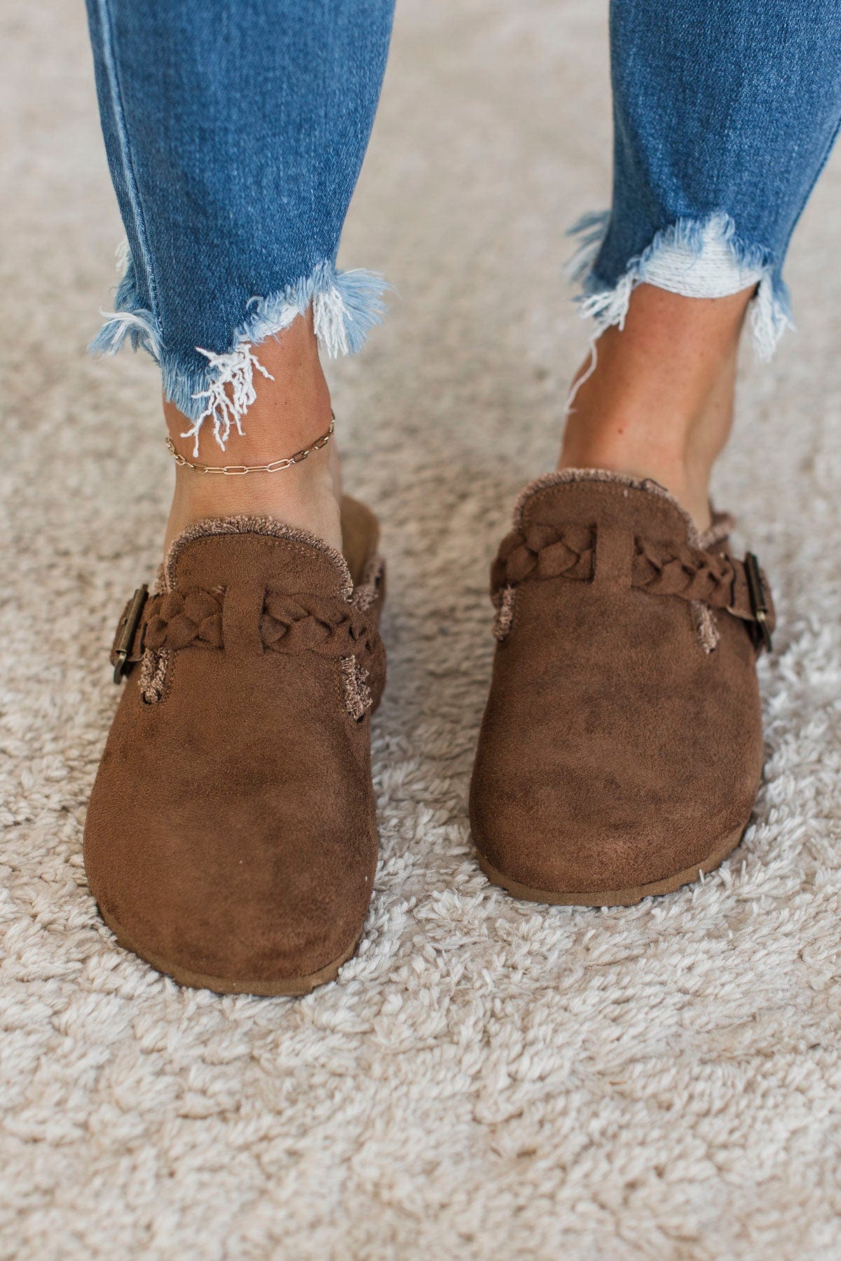 Very G Iris Braided Mules- Tan