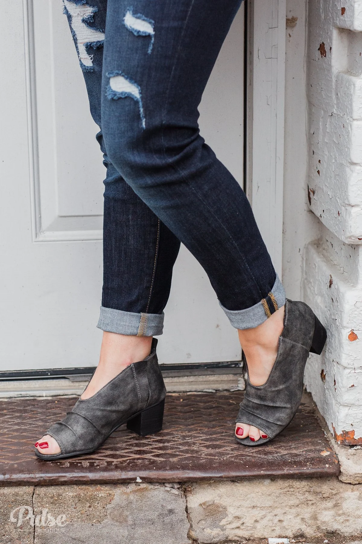 Very G Janice Booties- Grey - Image 5