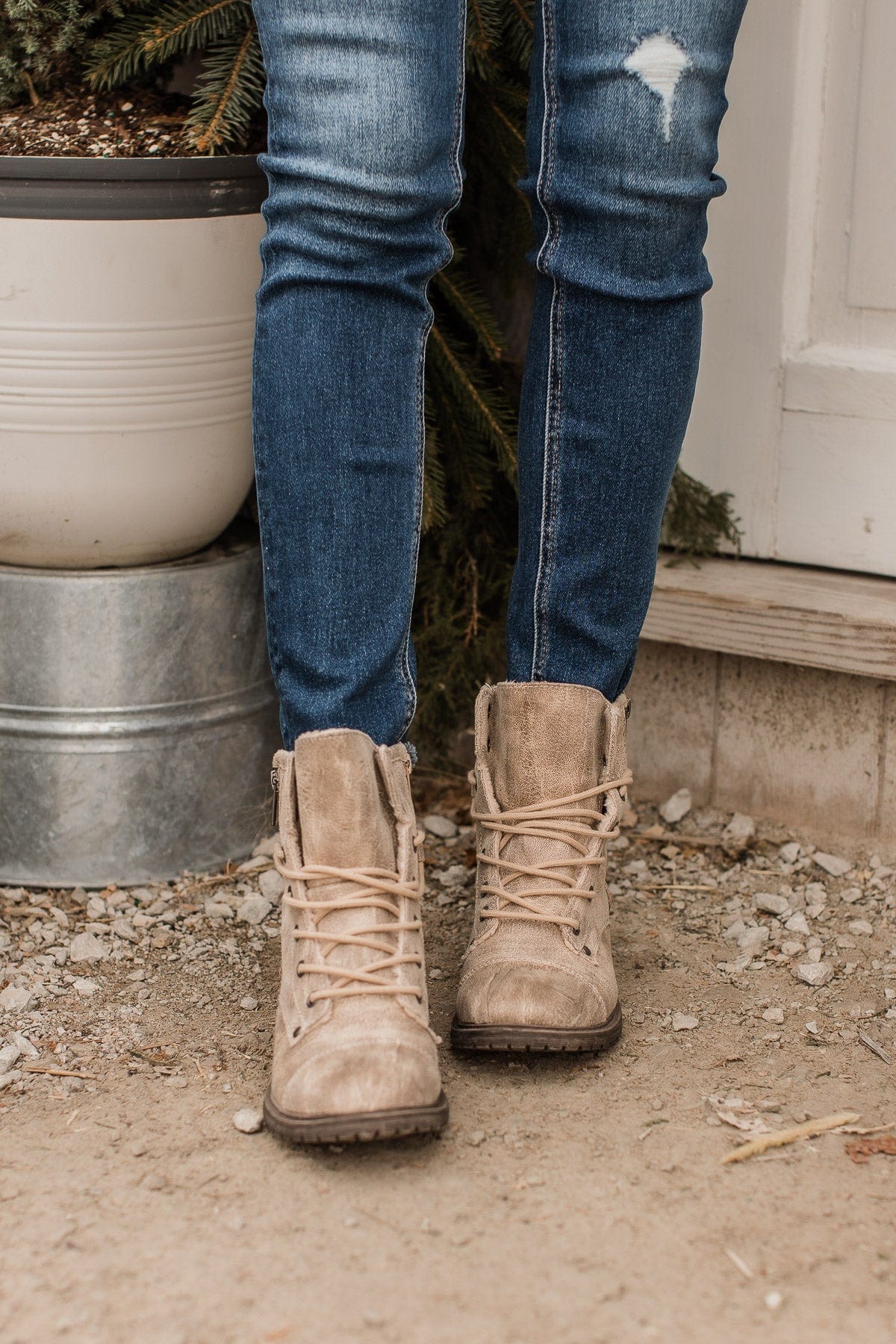 Very G Kenia Boots- Cream - Image 4