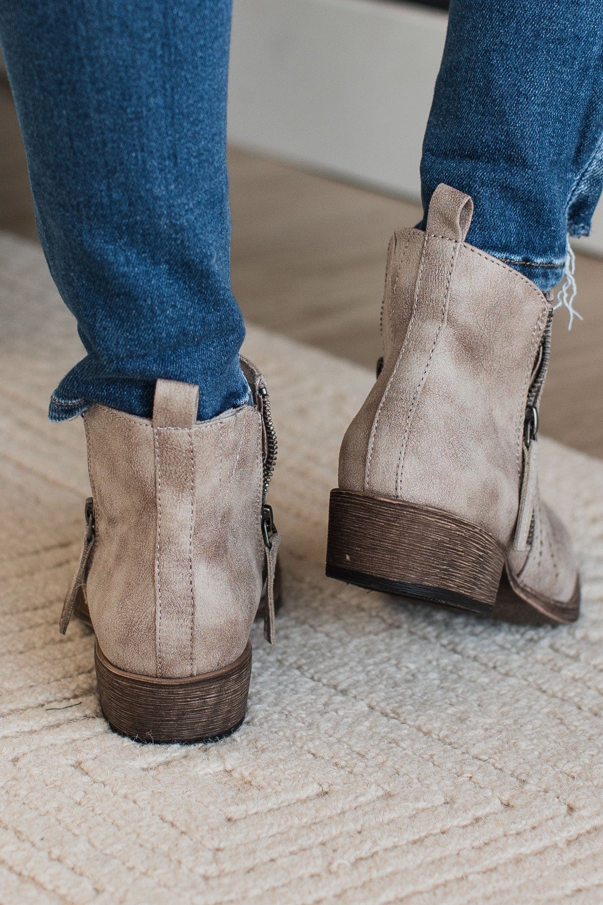 Very G Lisette Booties- Cream - Image 3