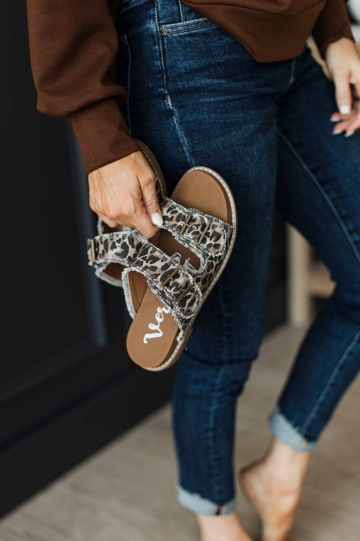 Very G Mackenzie Sandals- Tan Leopard - Image 2