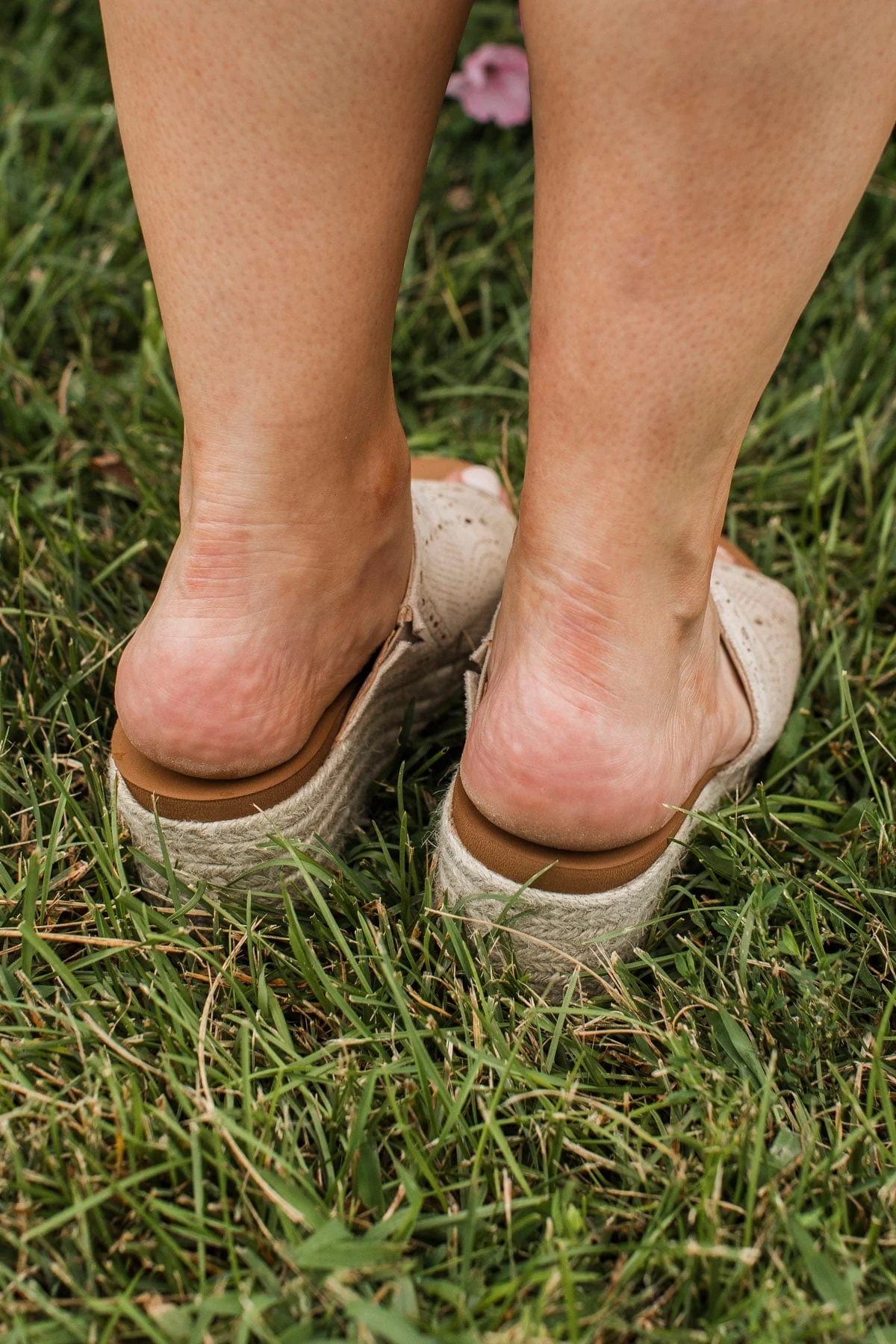 Very G Marie Wedge Sandals- Cream - Image 5