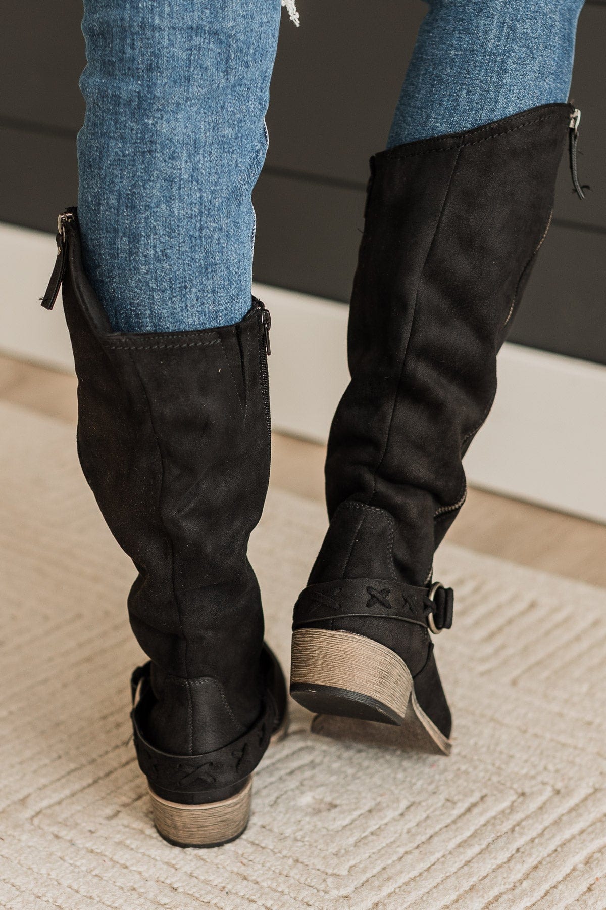 Very G Merlot Boots- Black - Image 2