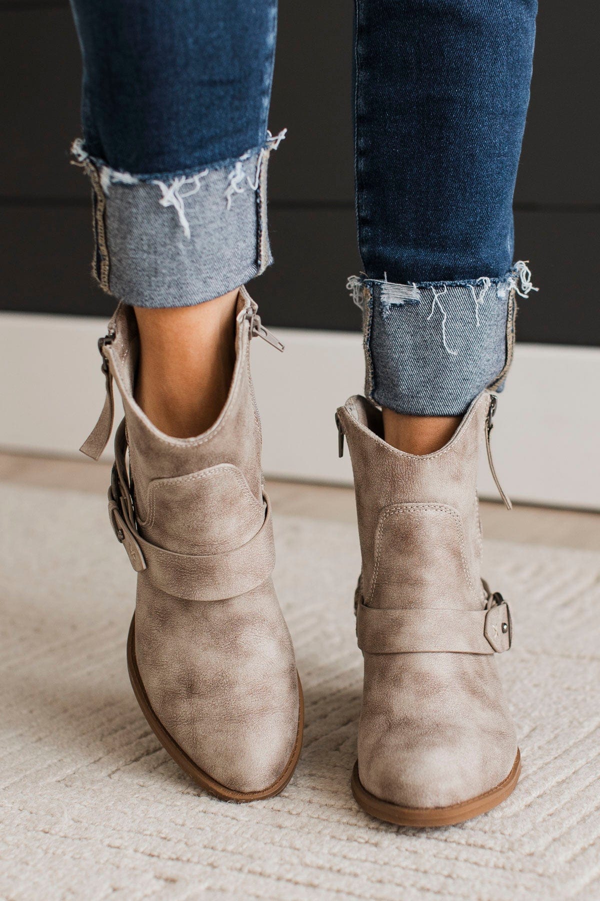 Very G Merlot Low Boots- Cream - Image 2