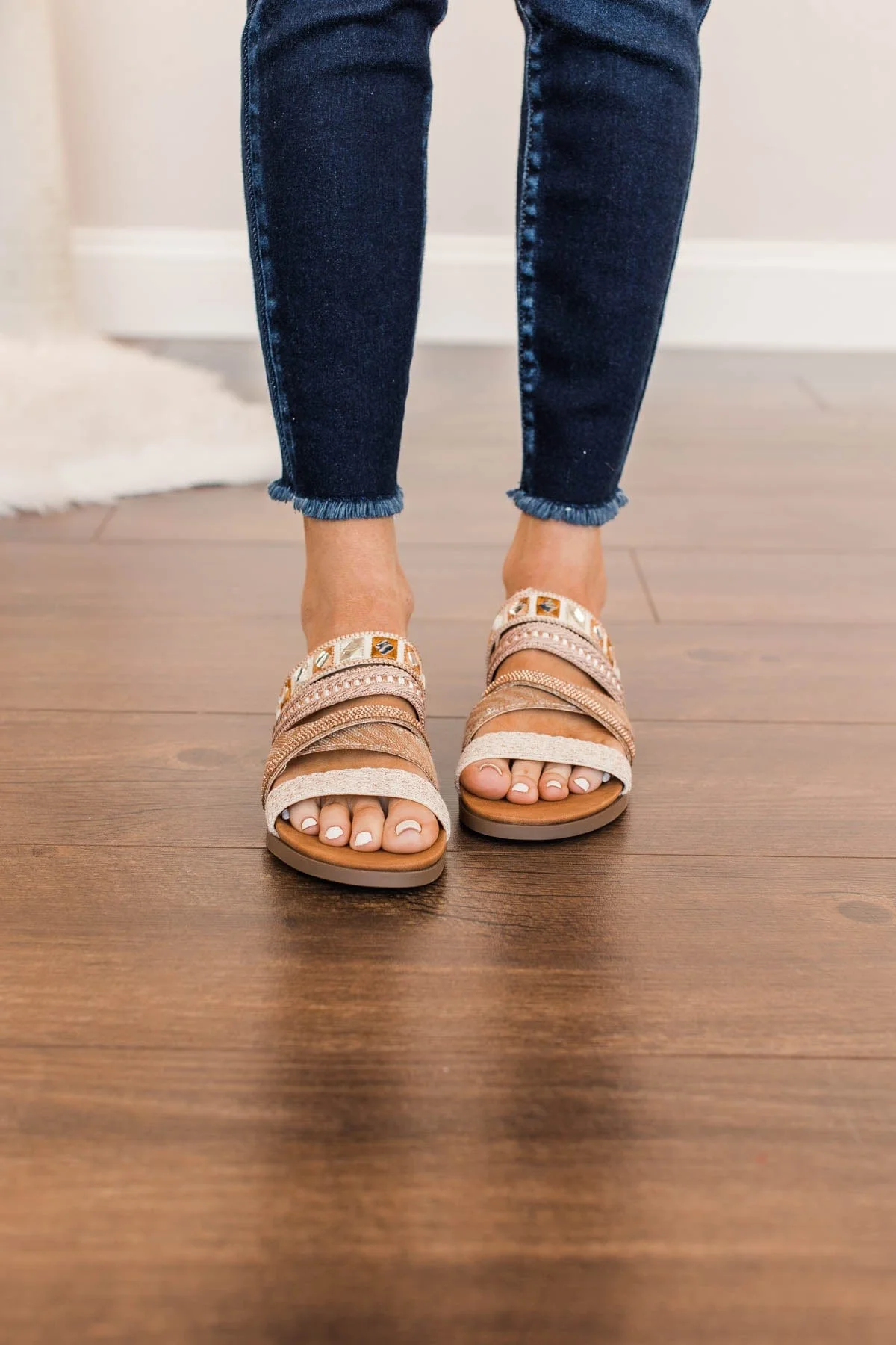 Very G Nessa Sandals- Rose Gold - Image 2