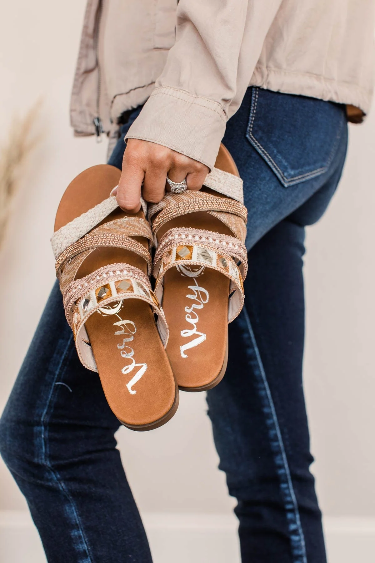Very G Nessa Sandals- Rose Gold - Image 3