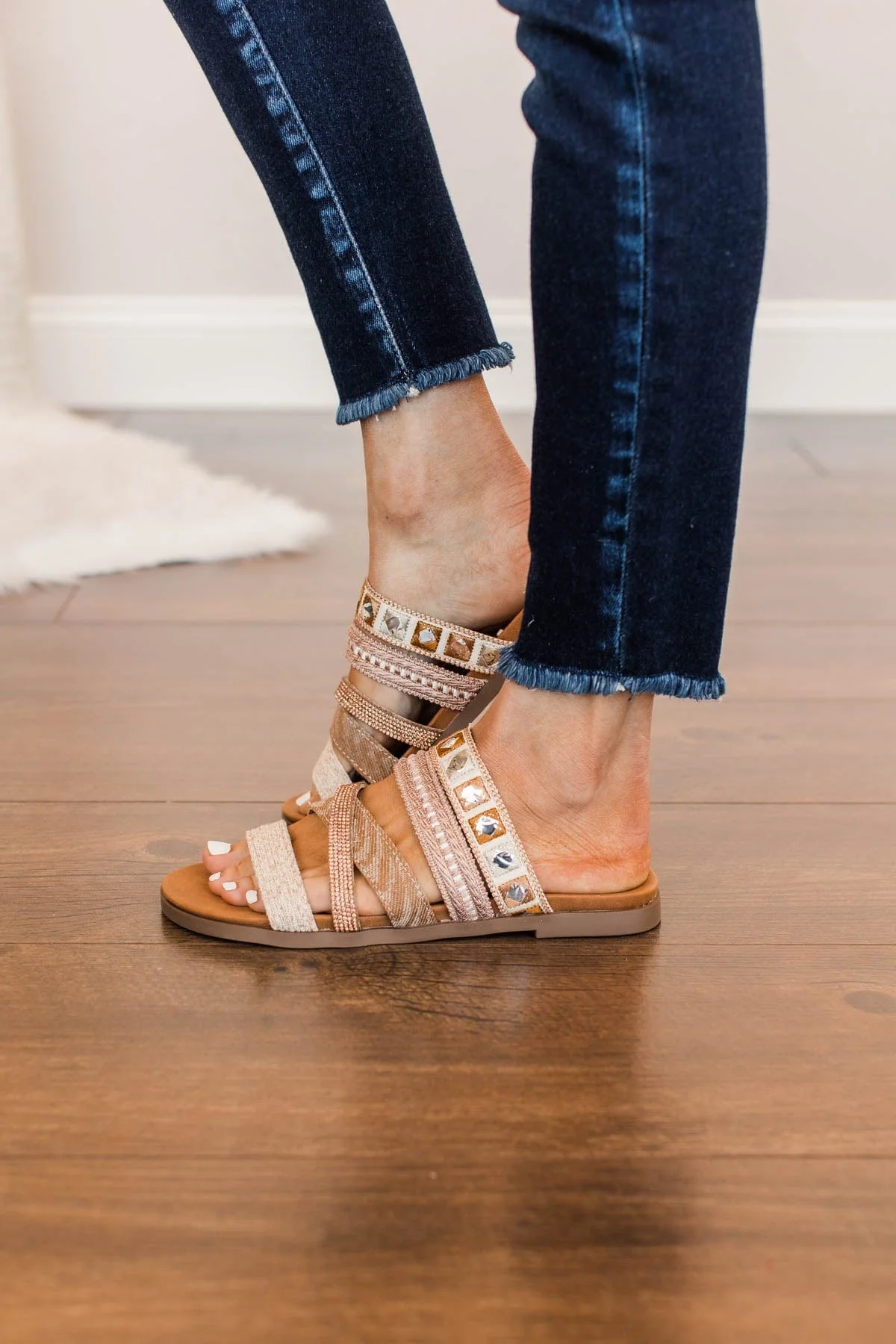 Very G Nessa Sandals- Rose Gold - Image 4