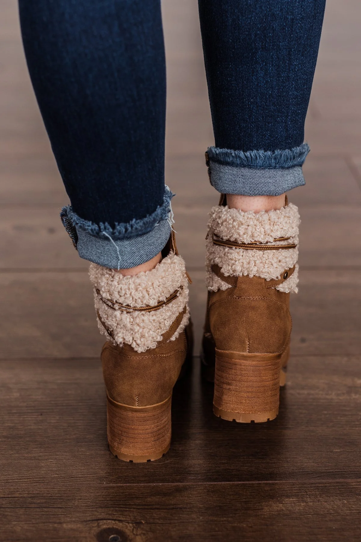 Very G Olivia Lace Up Boot- Tan - Image 4