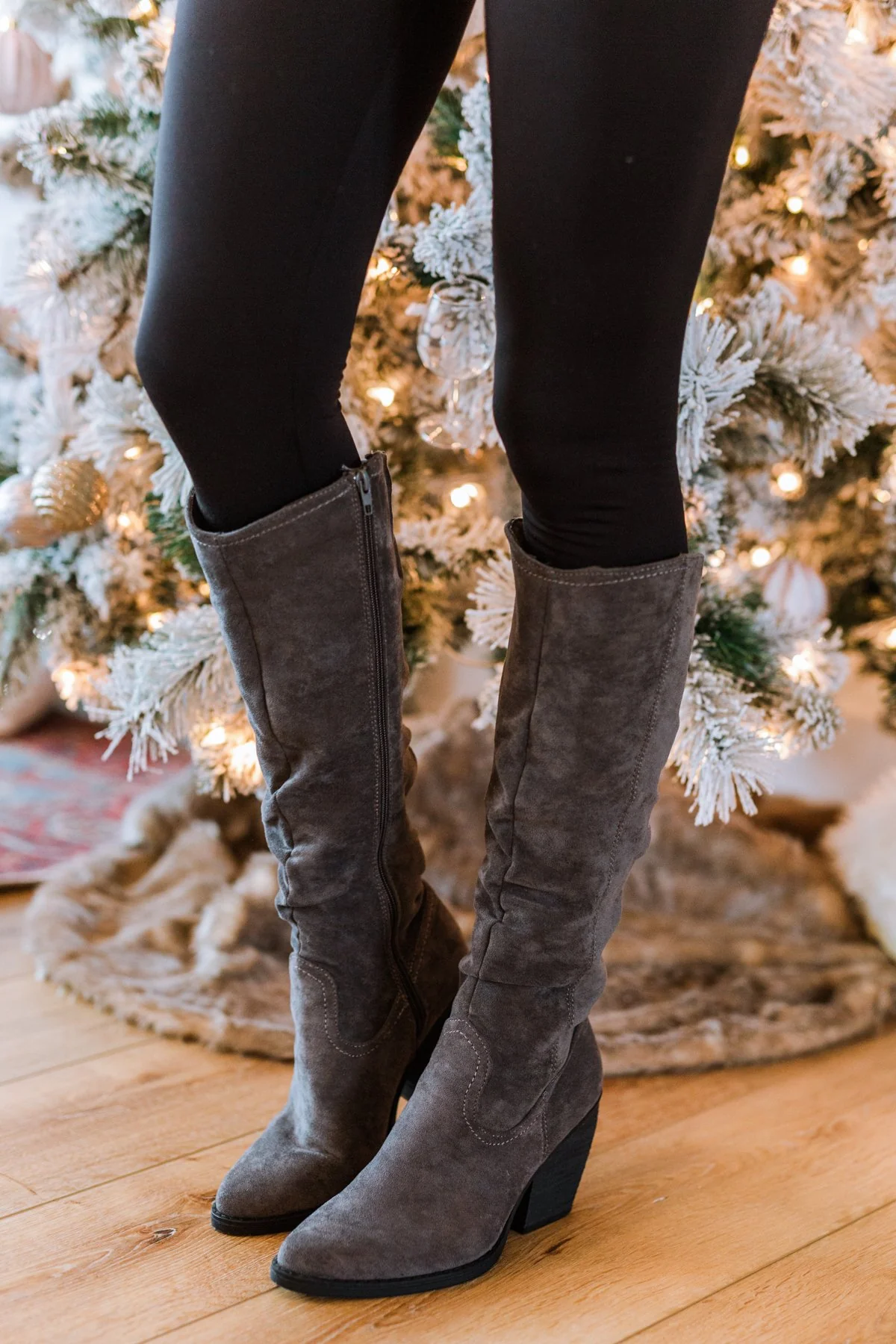 Very G Penny Boots- Grey - Image 2