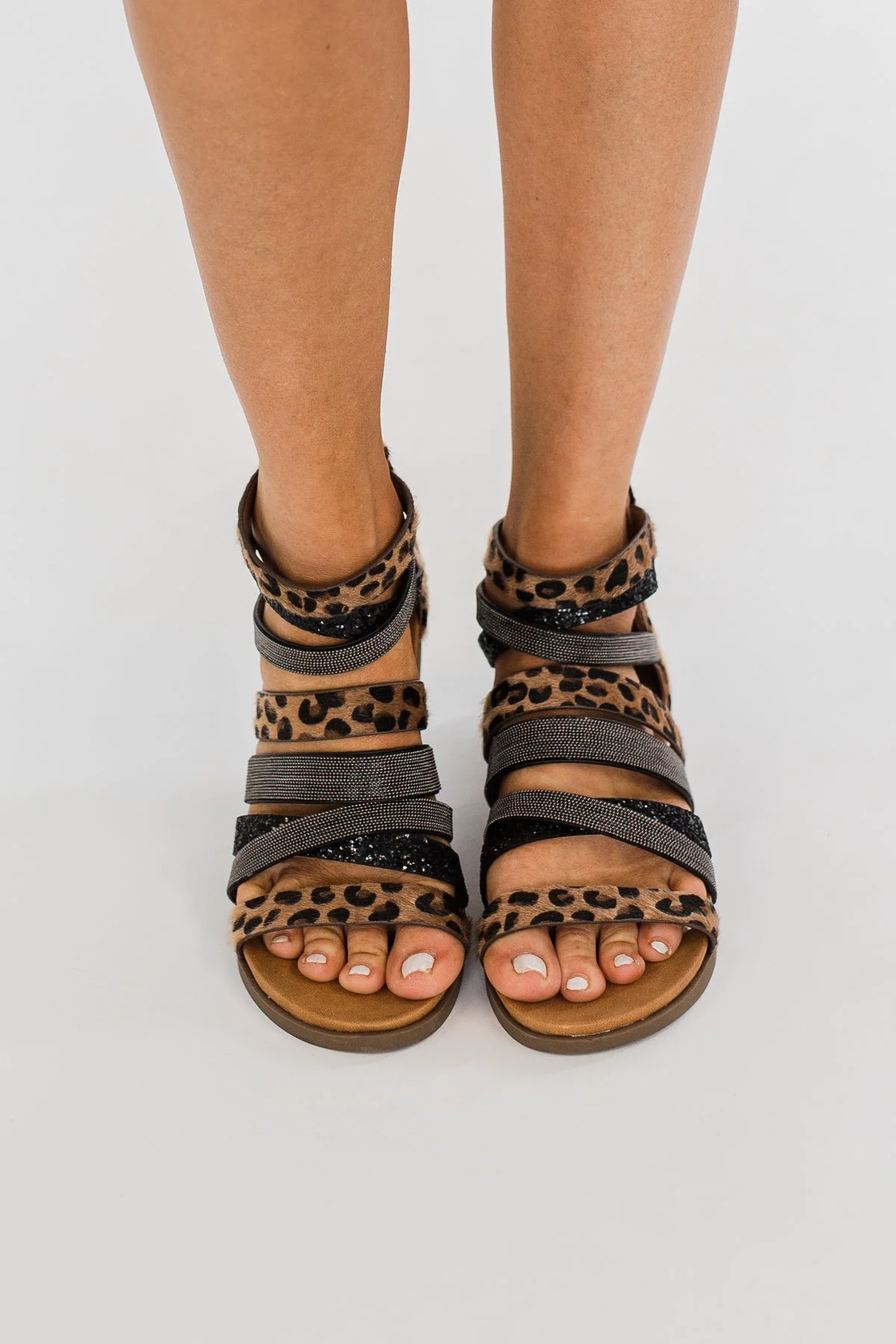 Very G Phoenix Sandals- Tan Leopard - Image 3