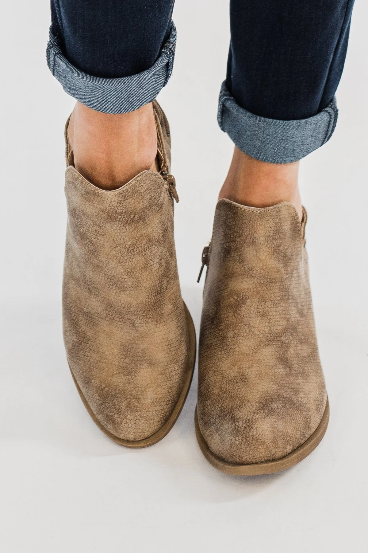 Very G Rebecca Booties- Beige - Image 2