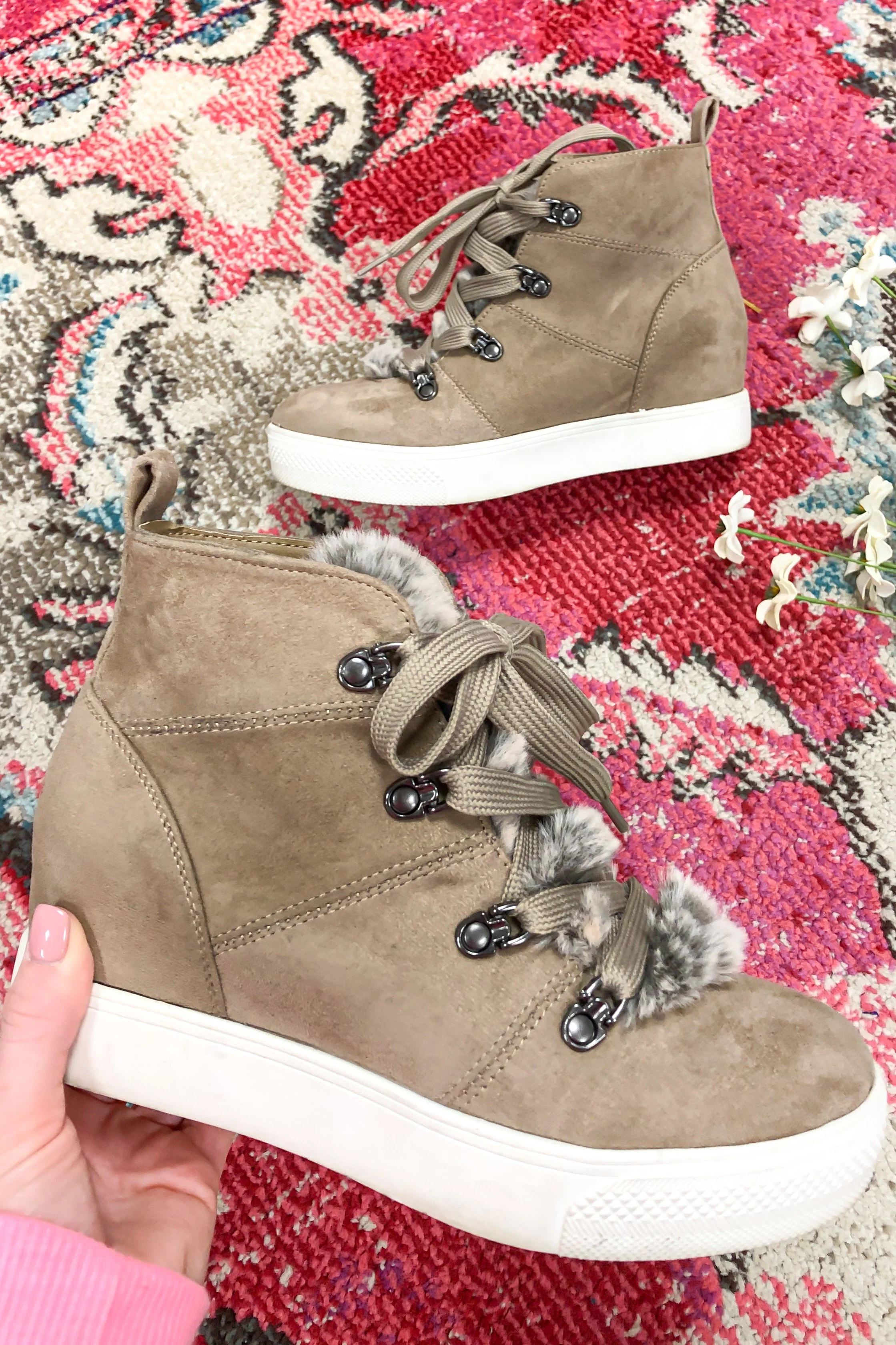 Very G Shauna Wedges- Taupe - Image 4