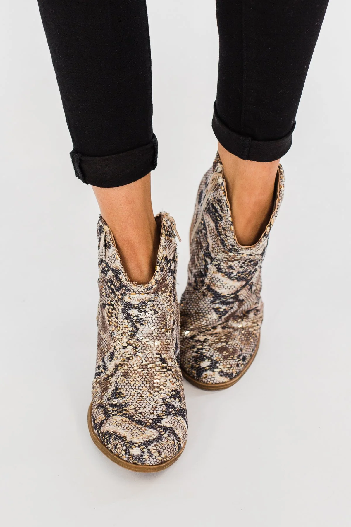 Very G Sprinkle Booties- Gold - Image 2