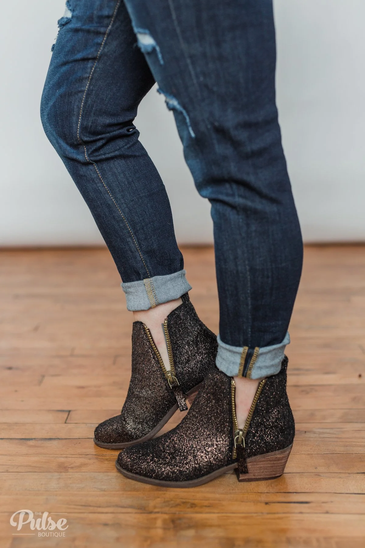 Very G Twinkle Booties- Copper - Image 7