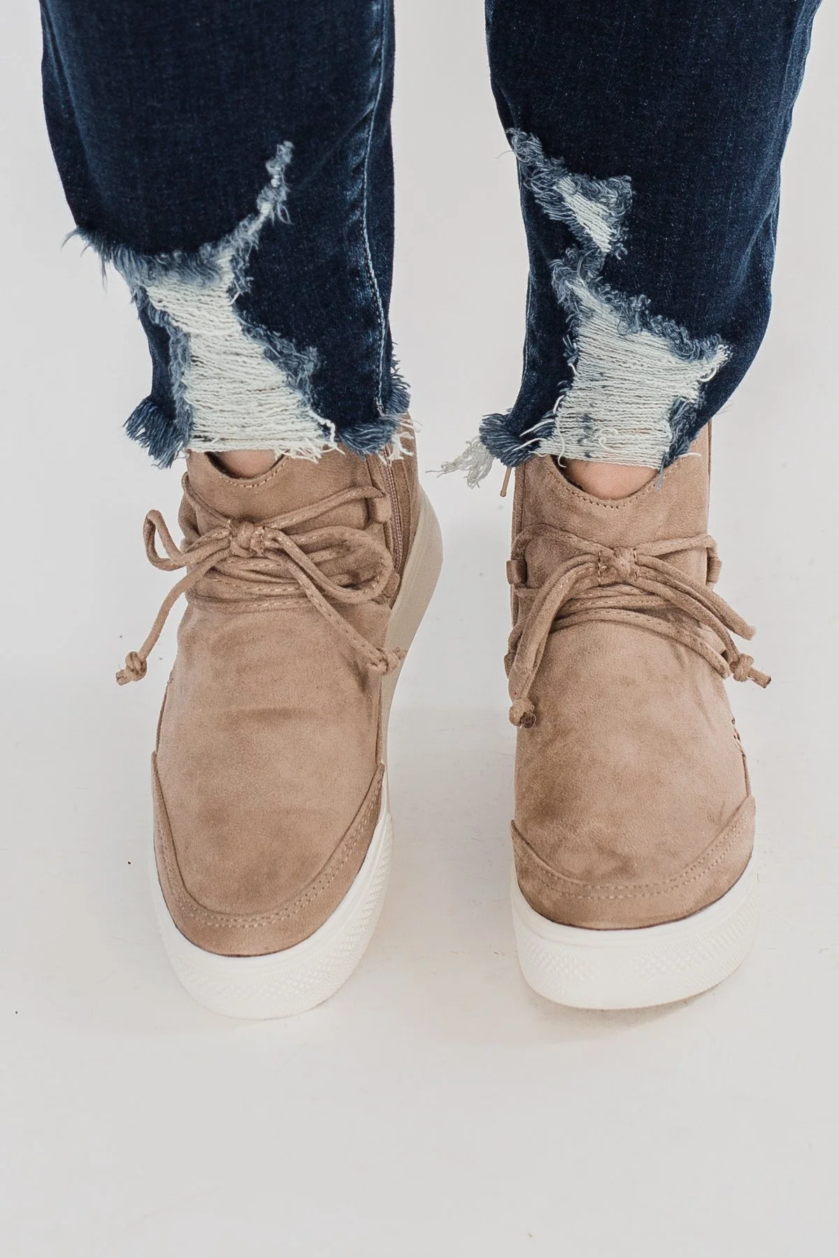 Very G Ursula Wedges- Taupe - Image 4