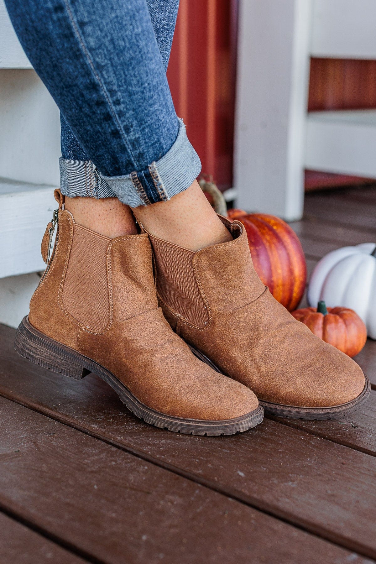 Very G Vienna Booties- Tan - Image 2