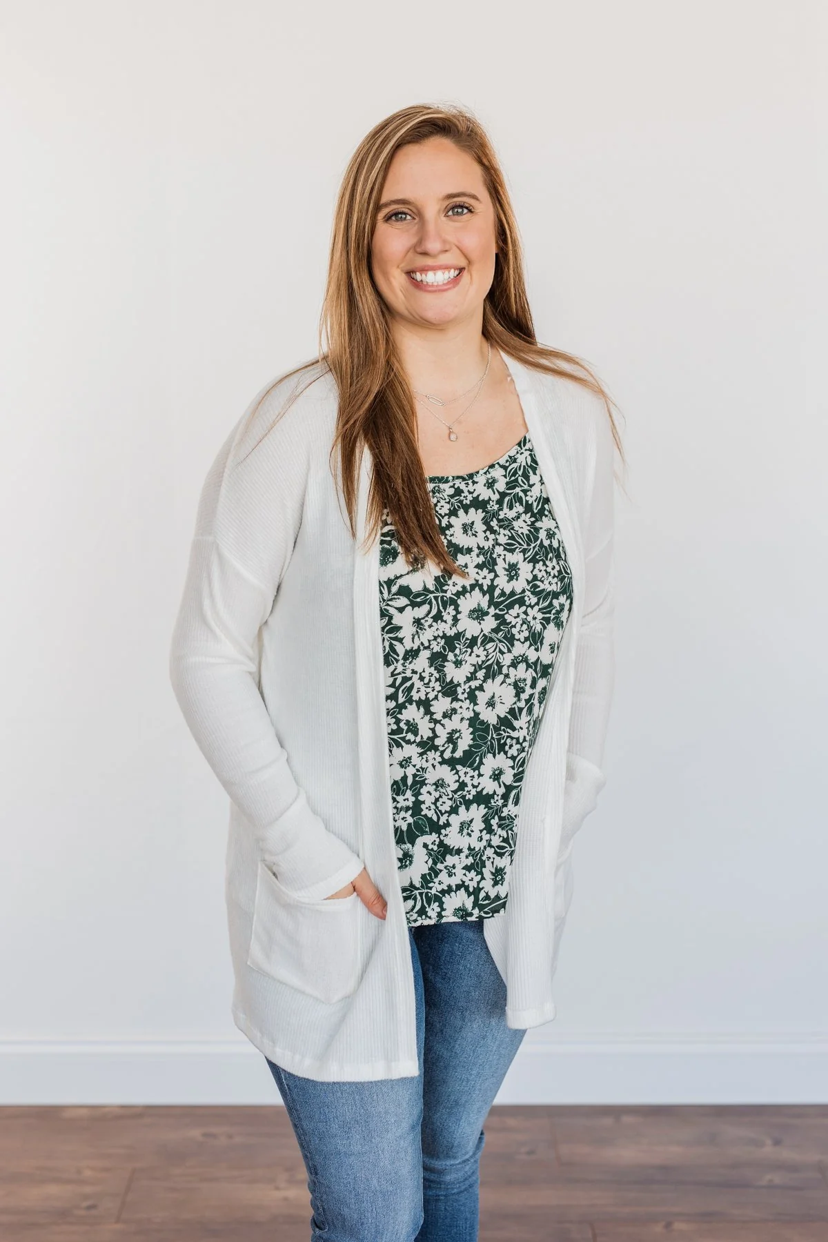 Vision Of Love Ribbed Knit Cardigan- Ivory - Image 5