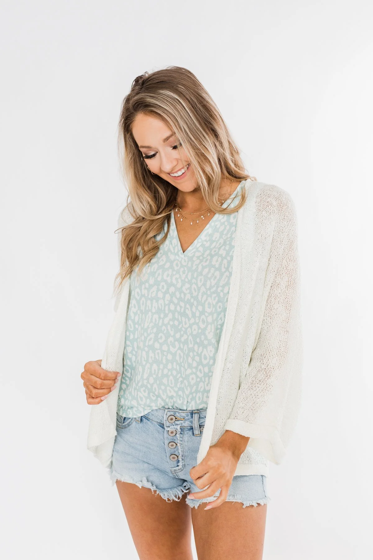 Waiting On A Miracle Knitted Cardigan- Ivory - Image 2