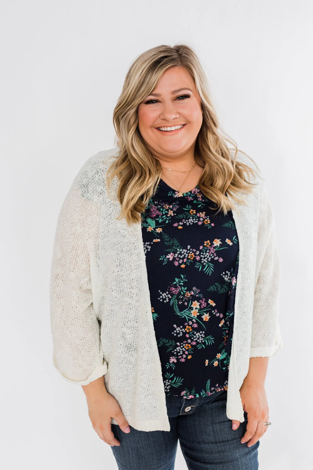 Waiting On A Miracle Knitted Cardigan- Ivory - Image 3