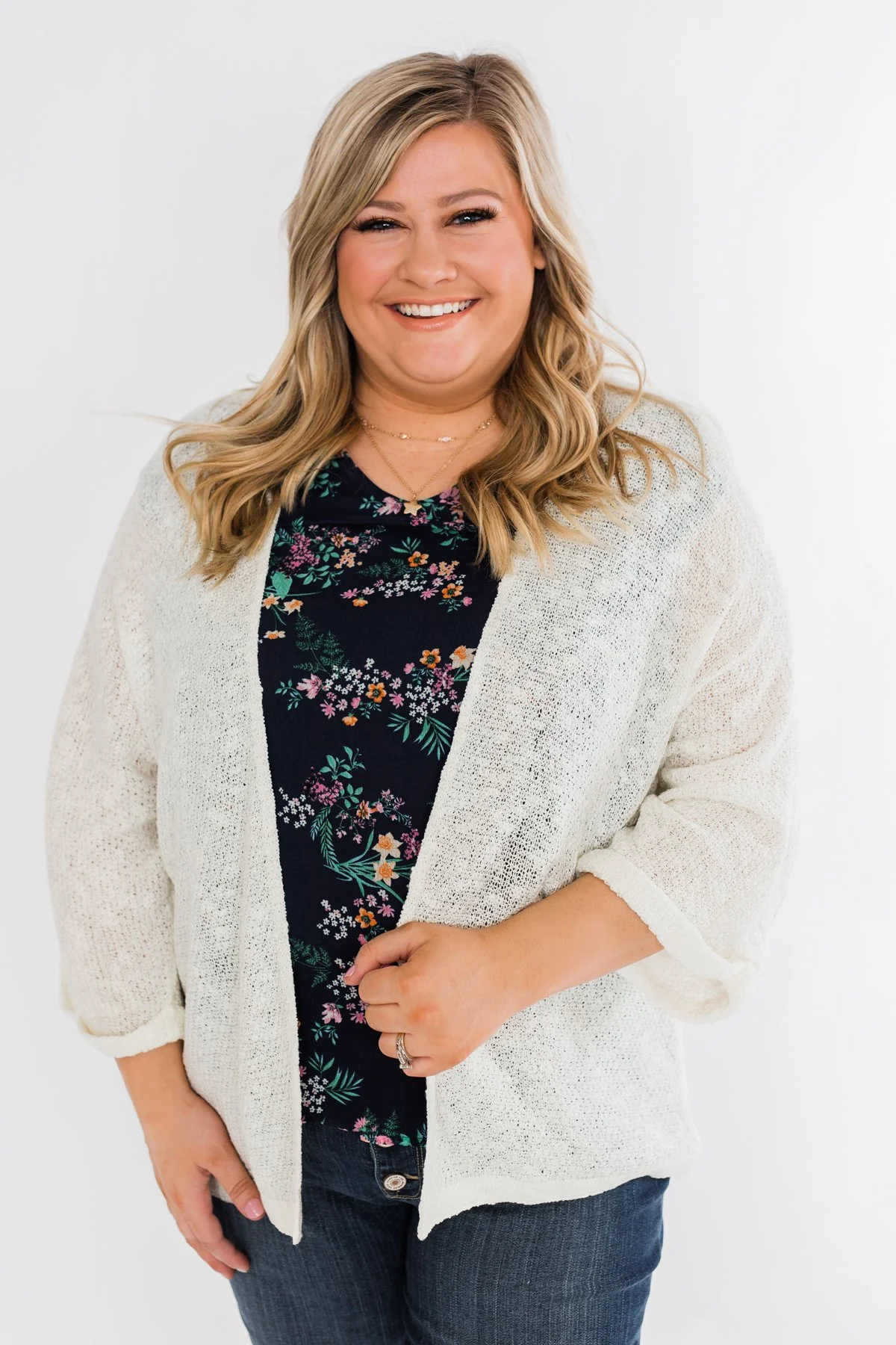 Waiting On A Miracle Knitted Cardigan- Ivory - Image 5