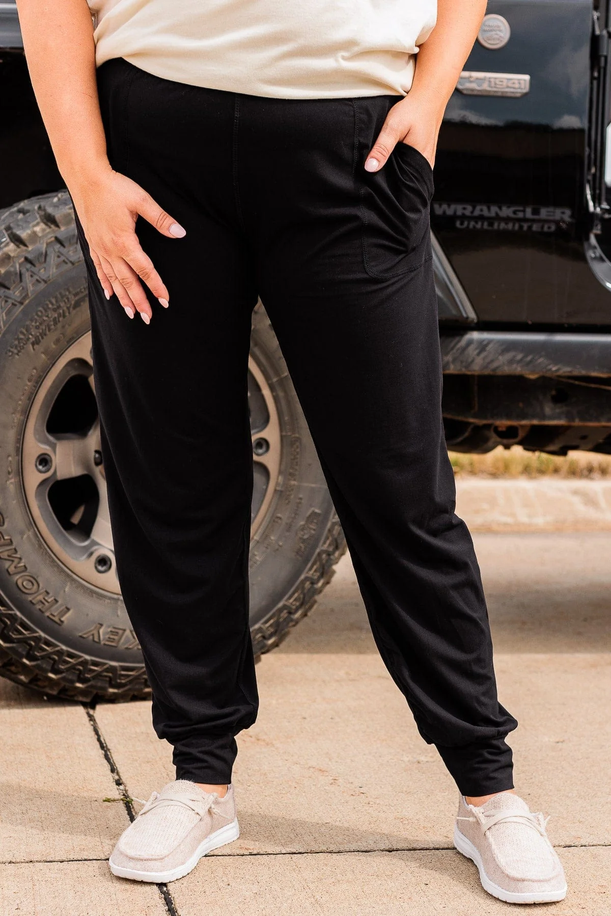 Walk By You Joggers- Black - Image 2