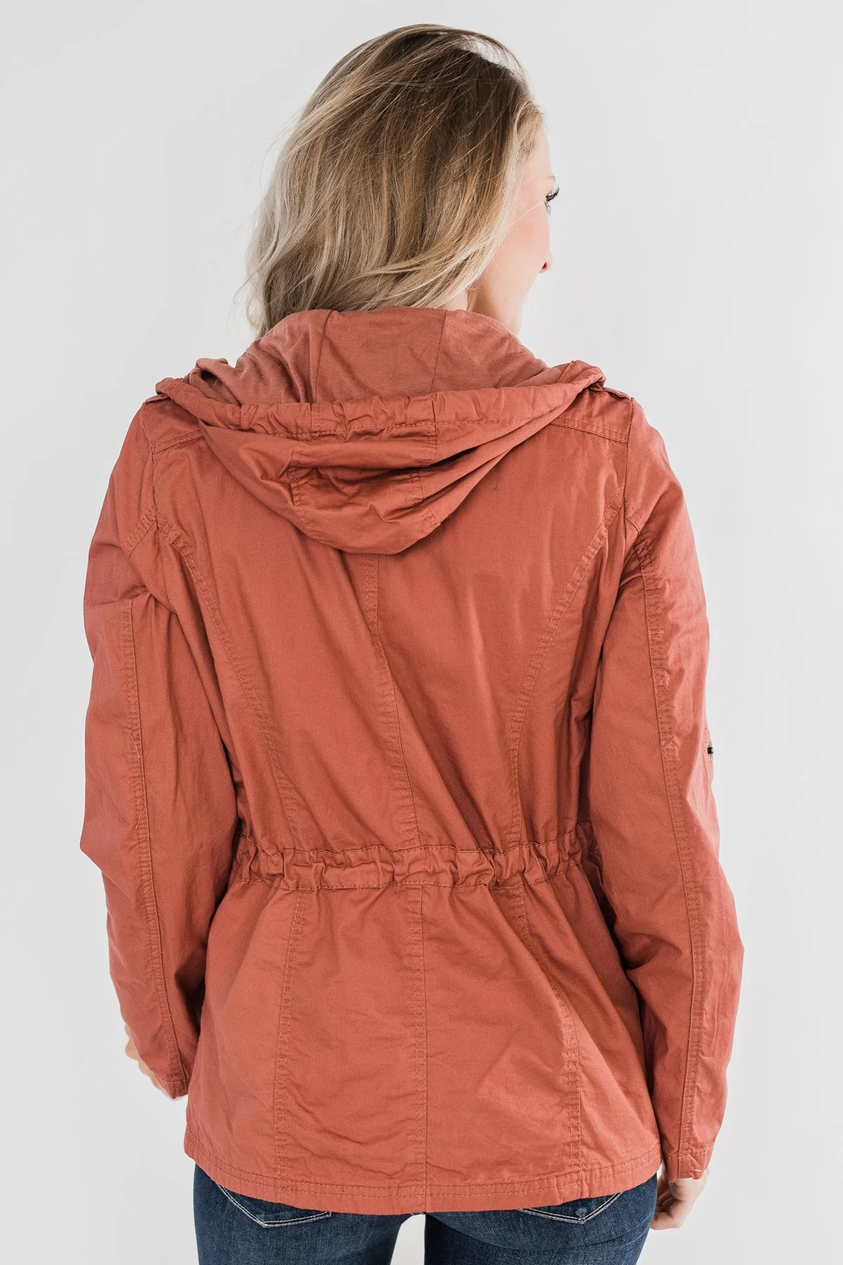 Walk With Me Cinch Jacket- Soft Rust - Image 10