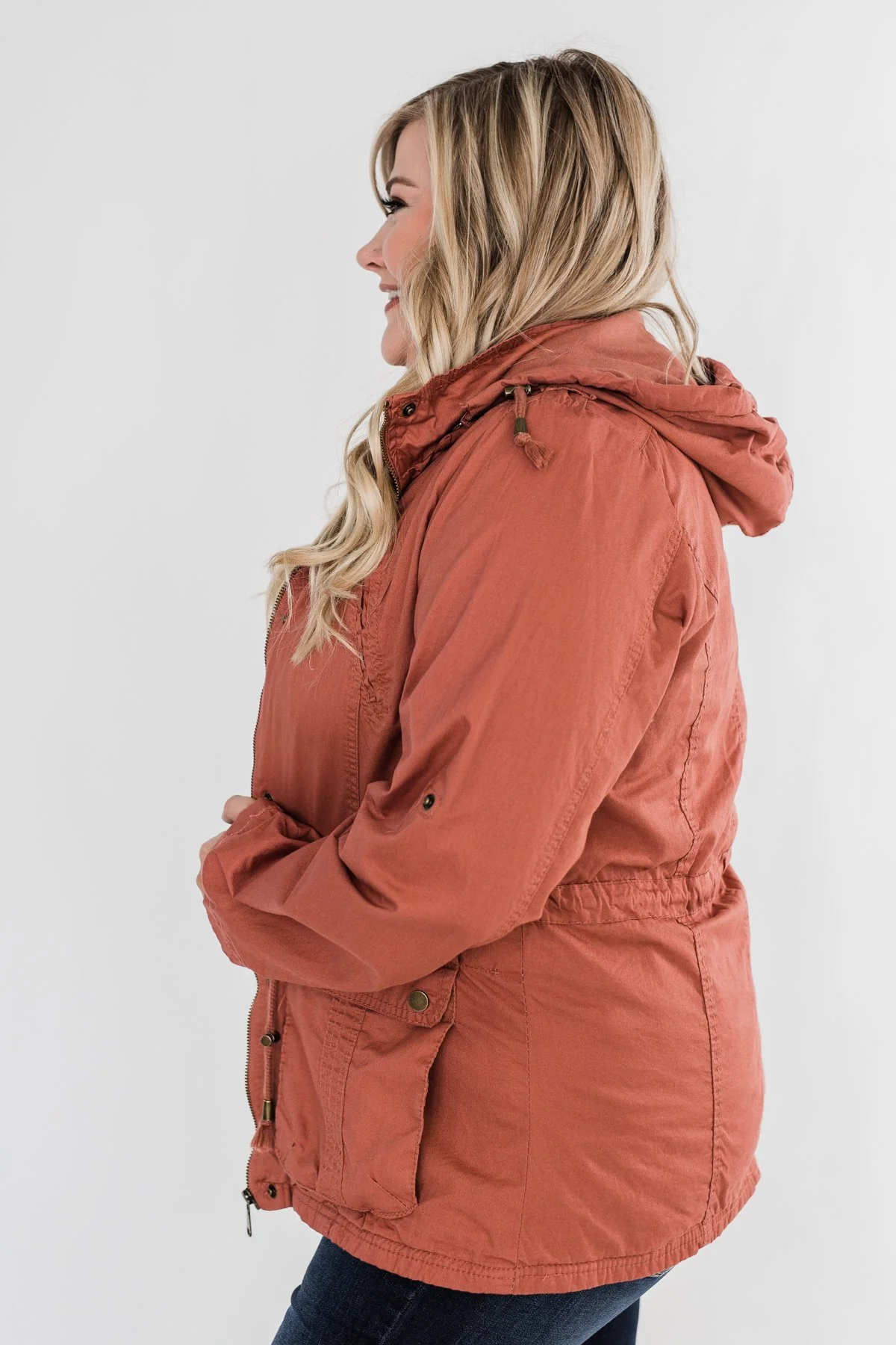 Walk With Me Cinch Jacket- Soft Rust - Image 7