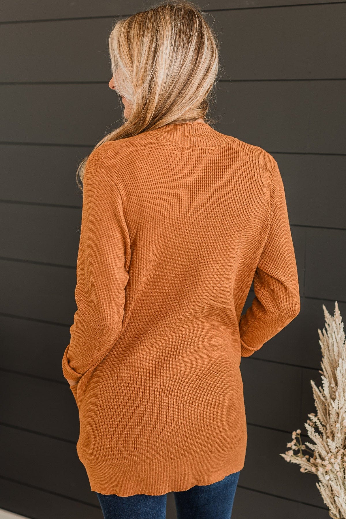 Walking On Clouds Knit Cardigan- Camel - Image 7