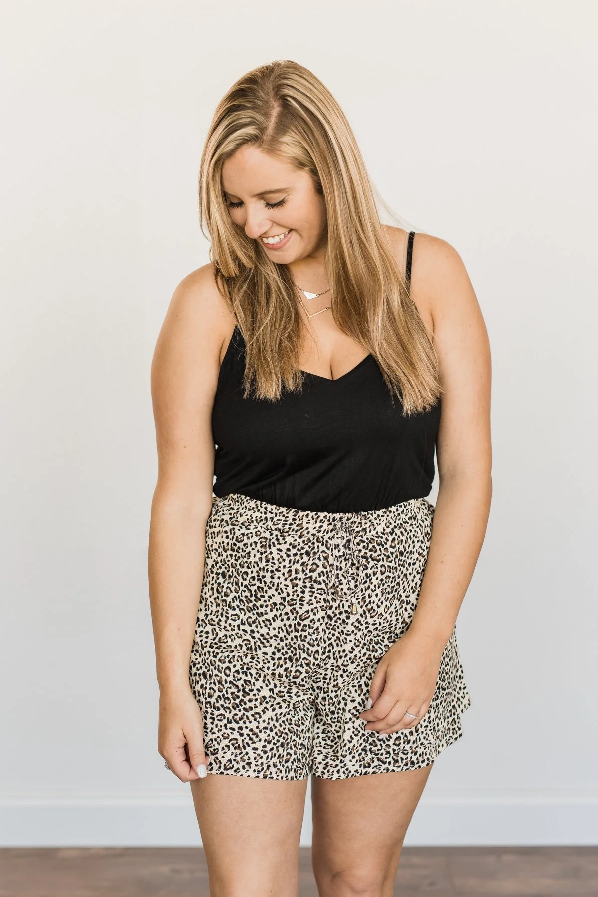 Wander Through The Wild Romper- Black & Natural Leopard - Image 6