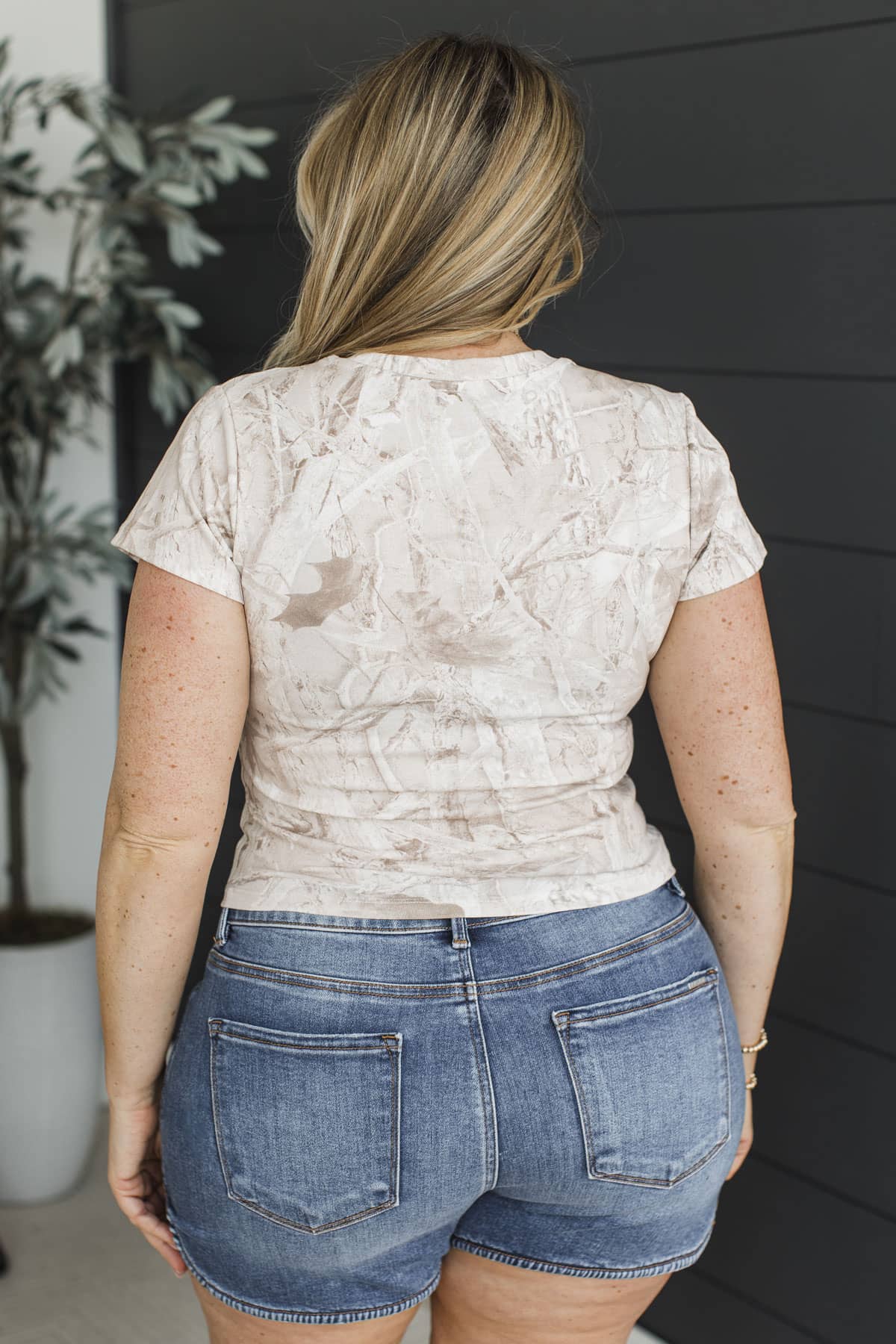 Wander Without Limits Short Sleeve Top- Woodland Camo - Image 8