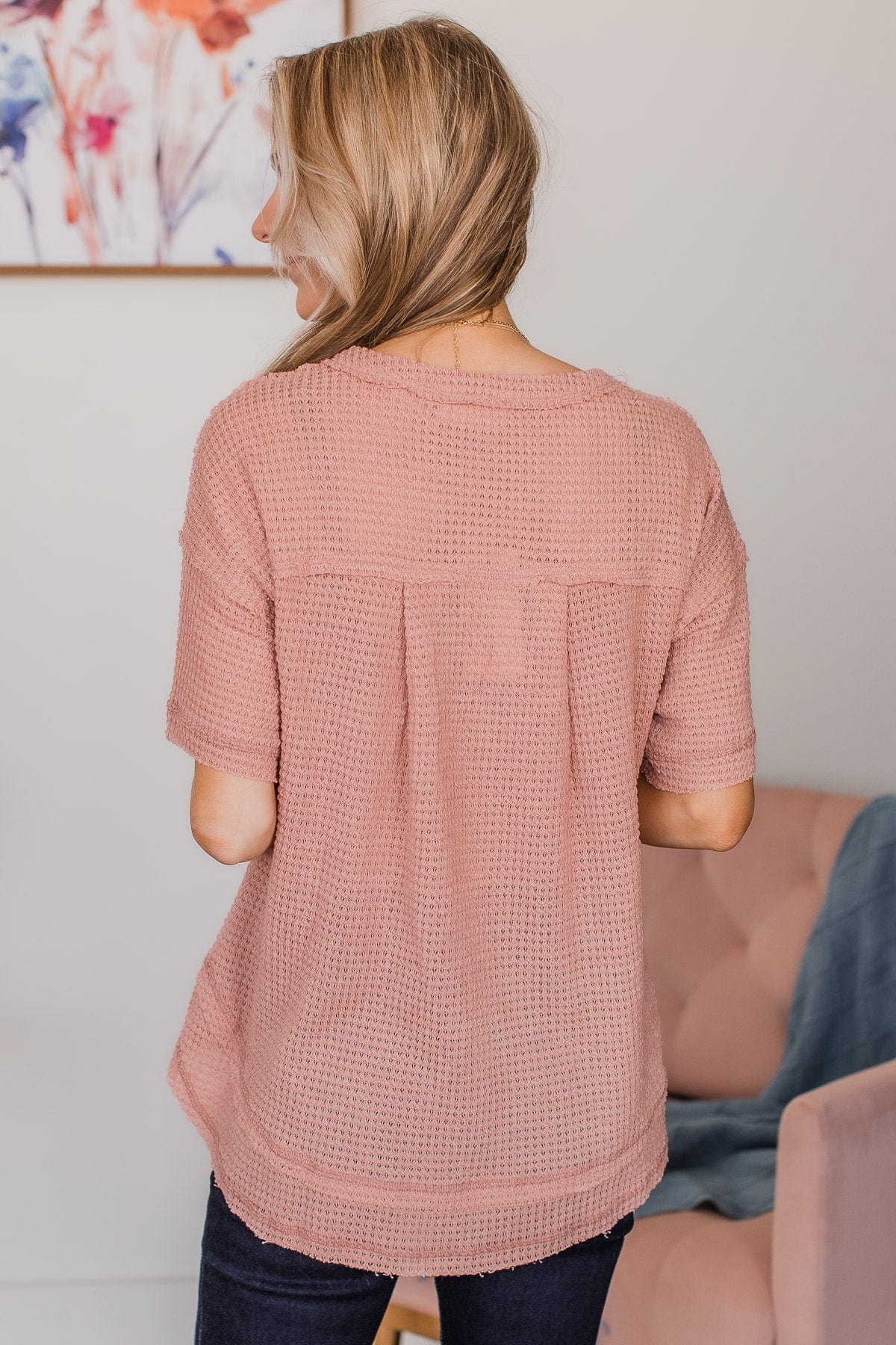 Wanting It All Knit Top- Mauve - Image 4